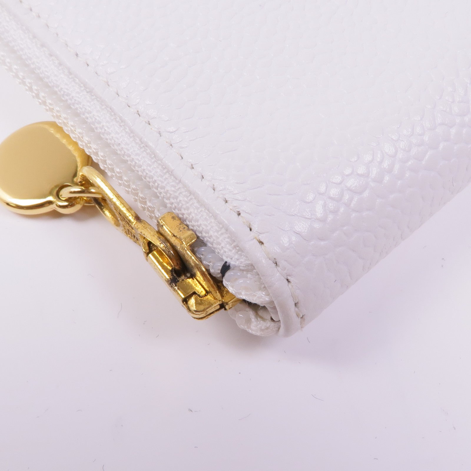 CHANEL 牛皮皮革Long Wallet金扣長錢包