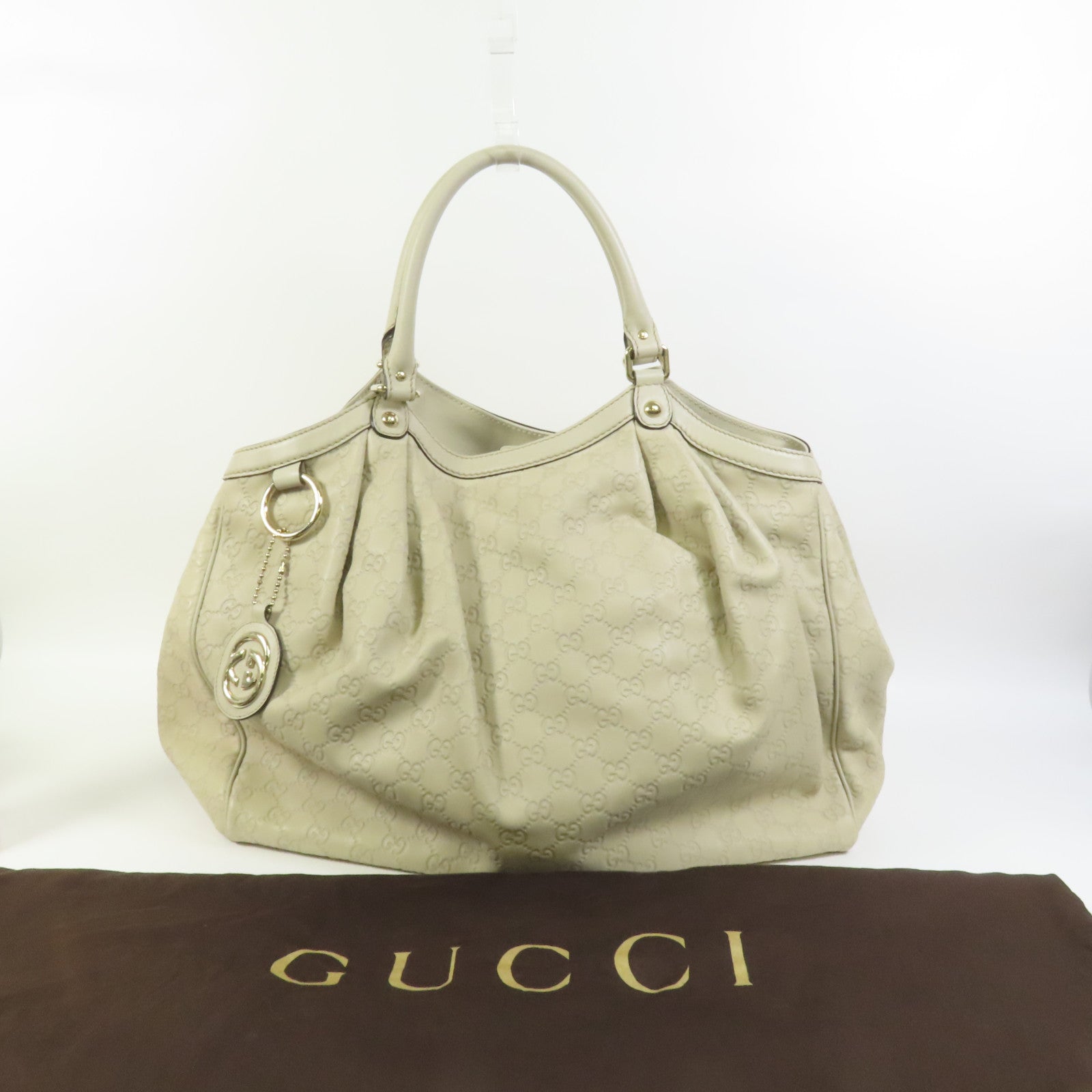 GUCCI 牛皮皮革Sukey Large Tote Bag金扣手挽袋