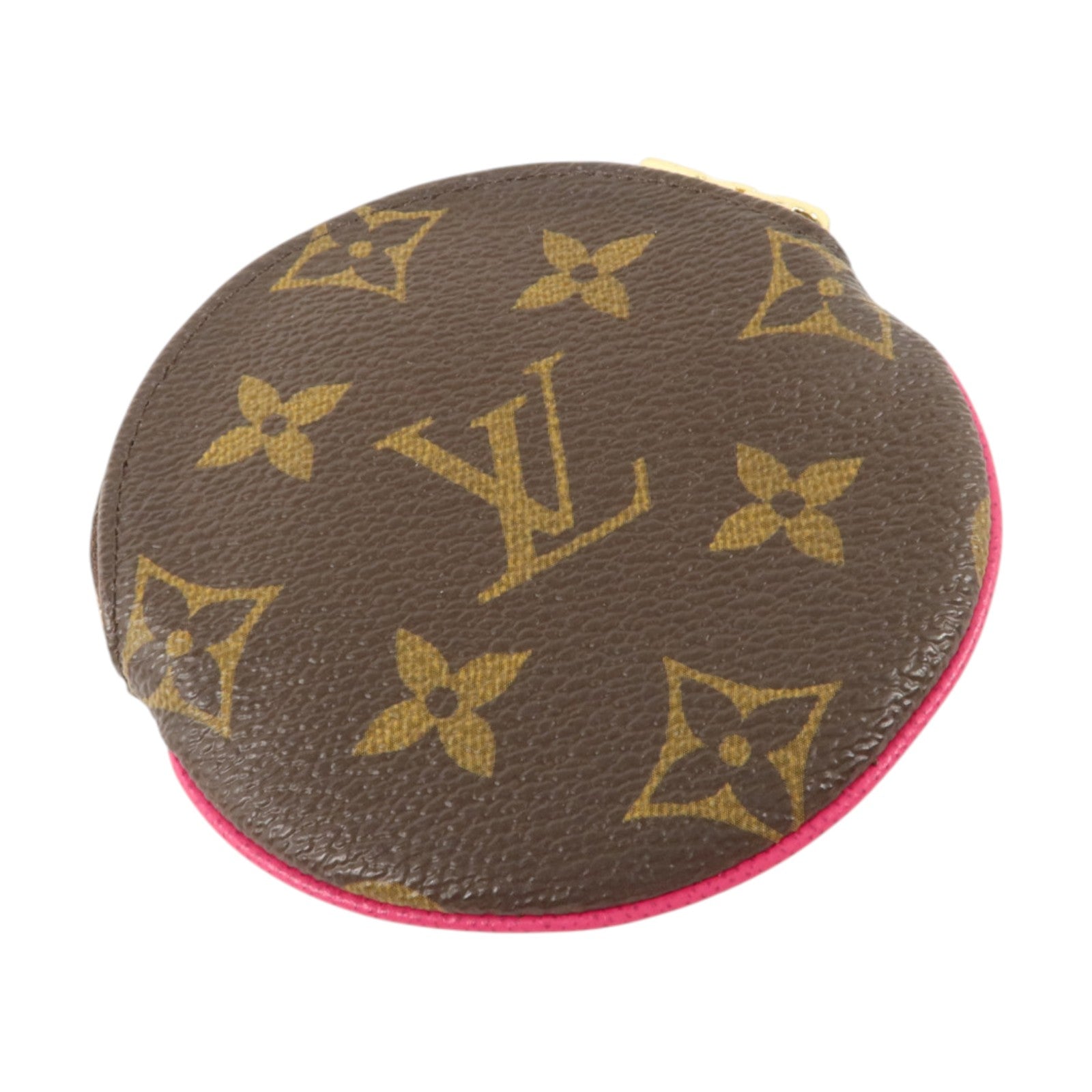LOUIS VUITTON Monogram Port Monnaie Round金扣零錢包