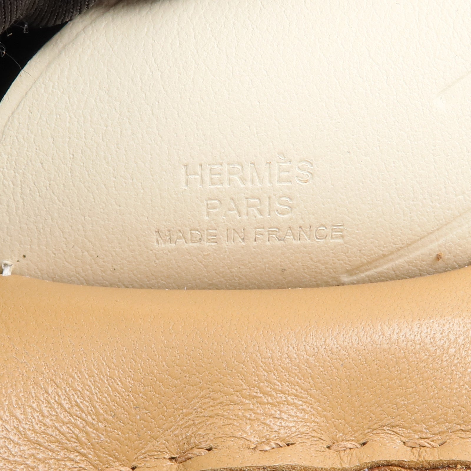 HERMES Milo/Swift皮革Rodeo Pegase MM掛飾Chai/Nata/Noir
