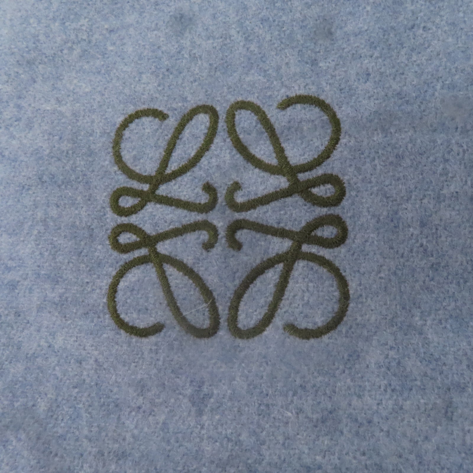 LOEWE 羊毛Scarf圍巾藍色
