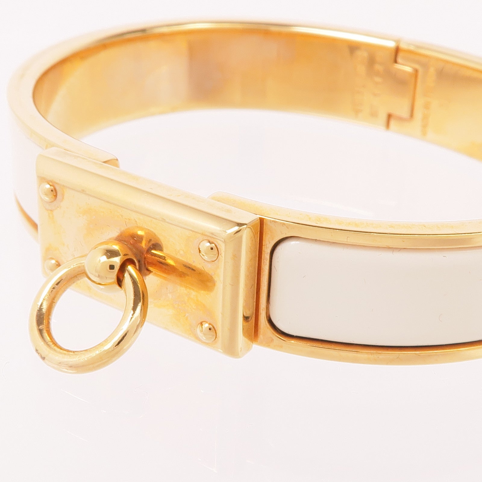 HERMES 琺瑯/金屬Clic Anneau Bracelet手鐲