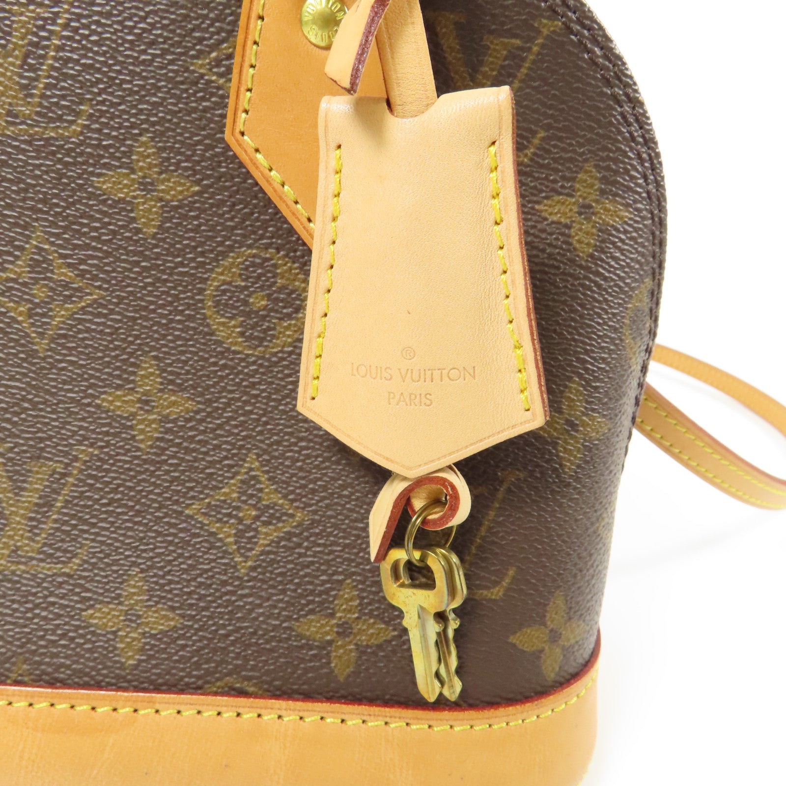 LOUIS VUITTON LV GHW Alma BB 2 Way Shoulder Bag Handbag 53152 Monogram Brown