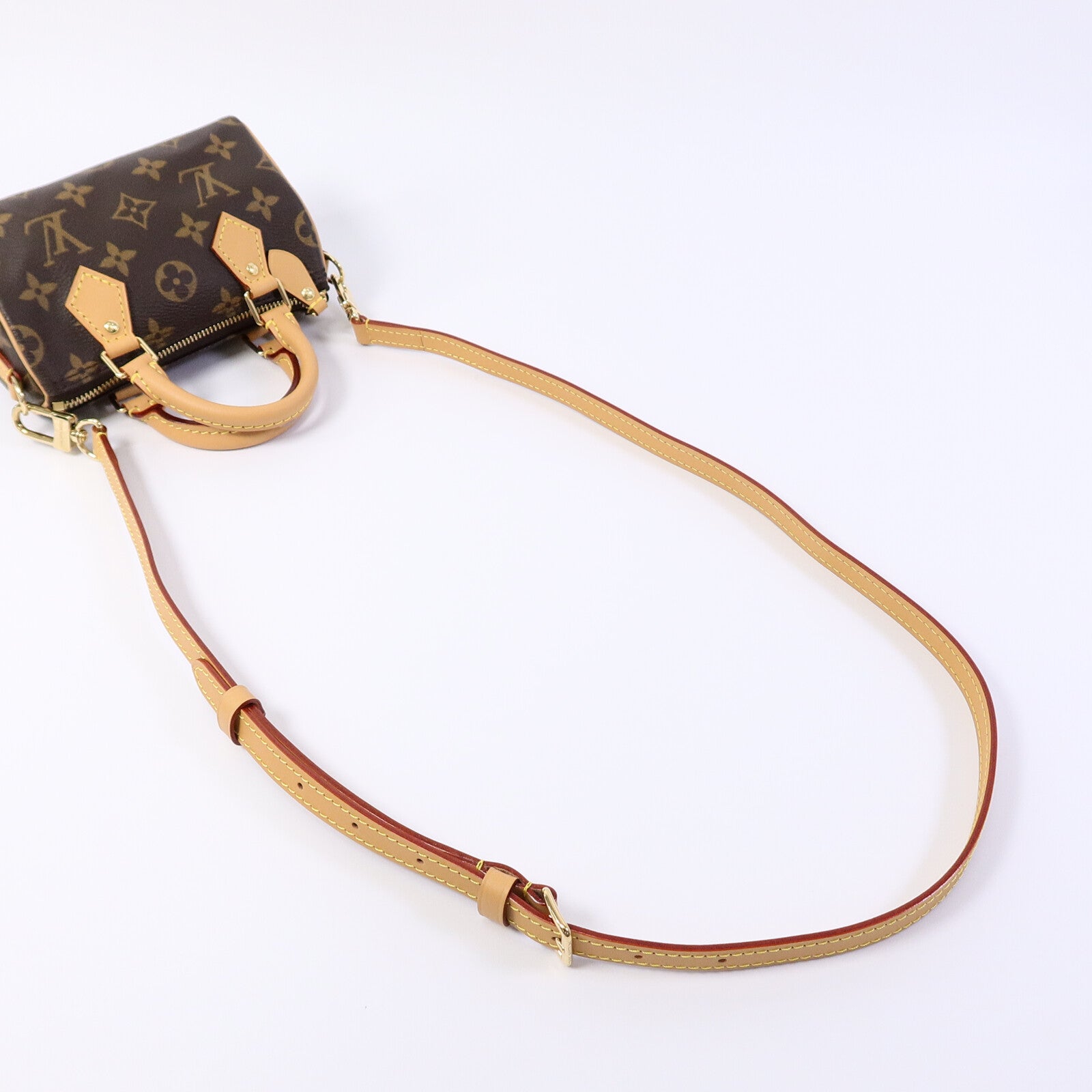 LOUIS VUITTON Monogram Nano Speedy手挽肩背兩用袋