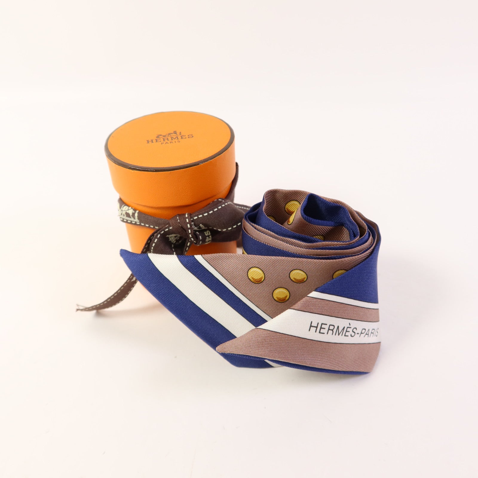 HERMES 絲質Twilly絲巾