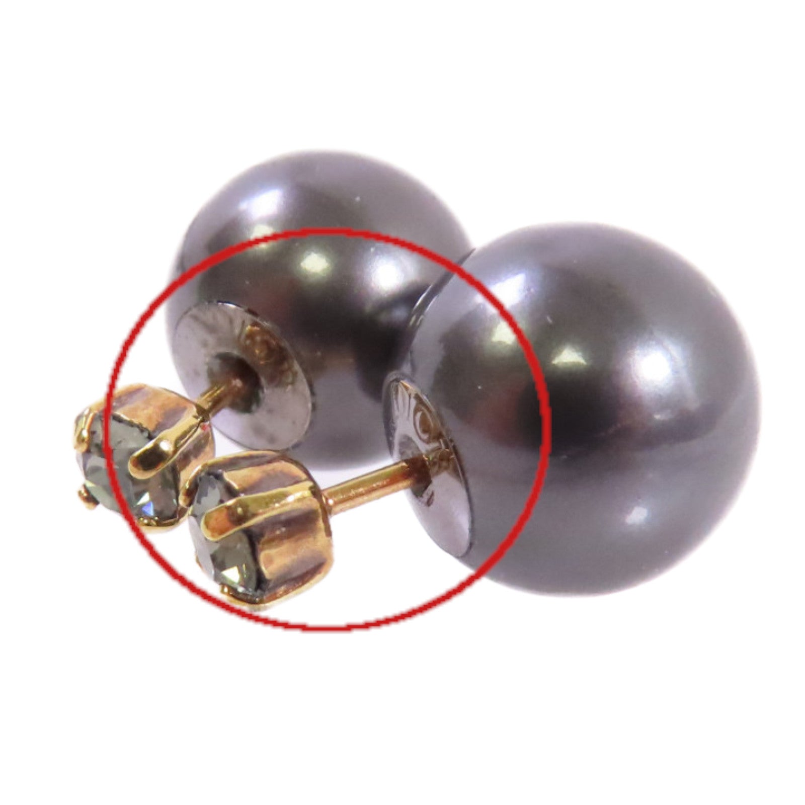 Dior 金屬/仿珍珠Earrings耳環黑色/綠色/金色