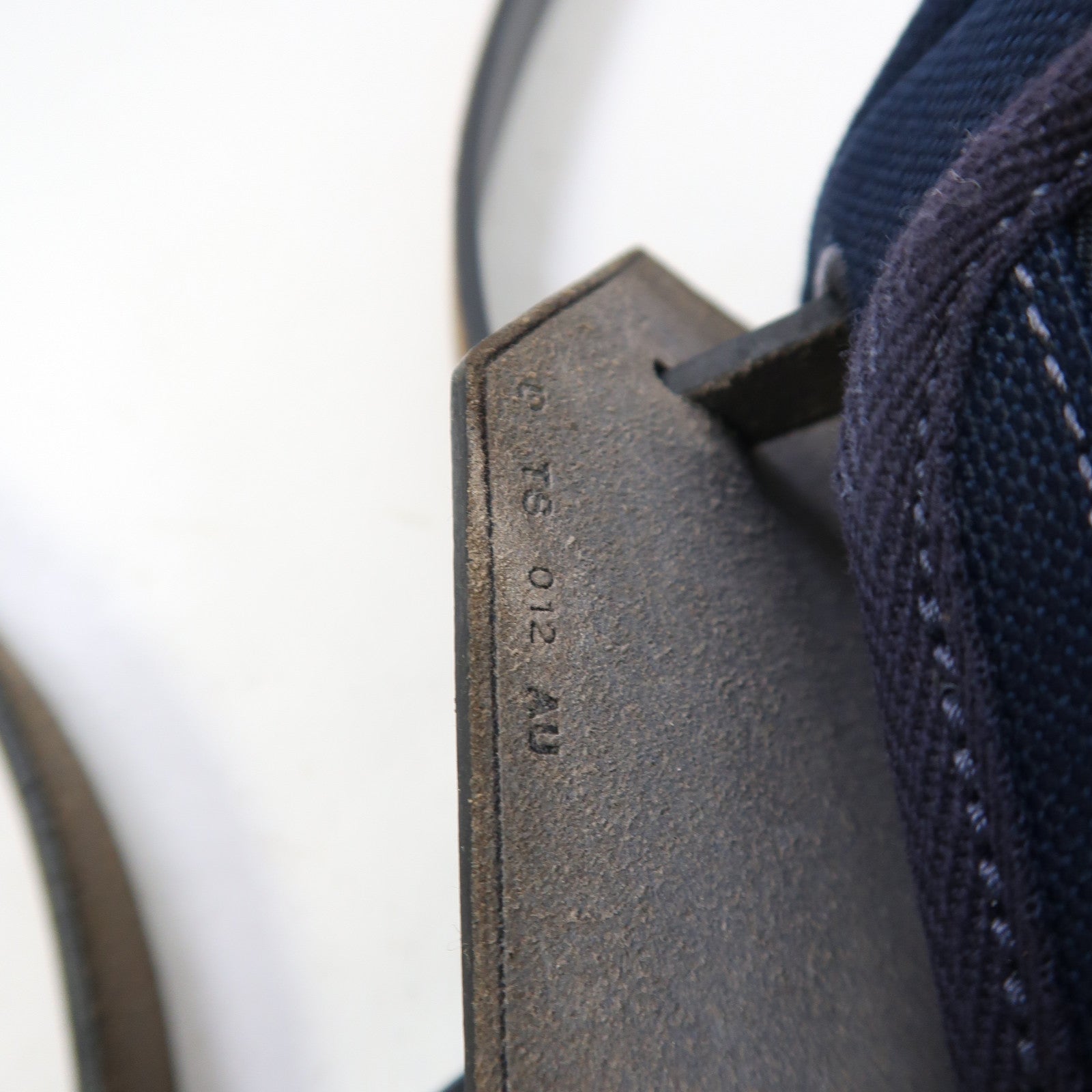 HERMES 帆布Herbag PM銀扣手挽肩背兩用袋藍色