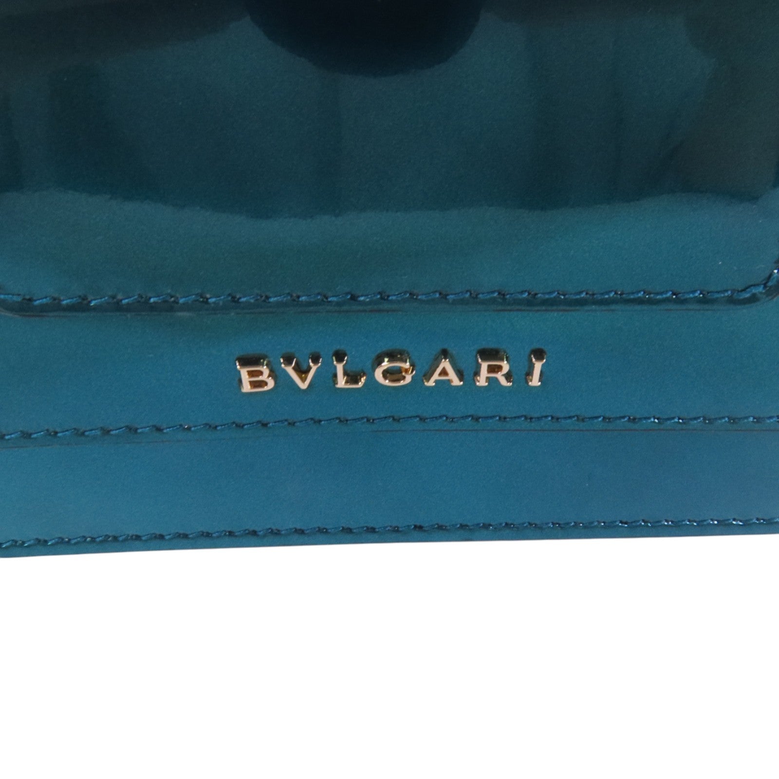 BVLGARI 漆皮皮革Serpenti Forever Mini Bag金扣鏈帶肩背袋