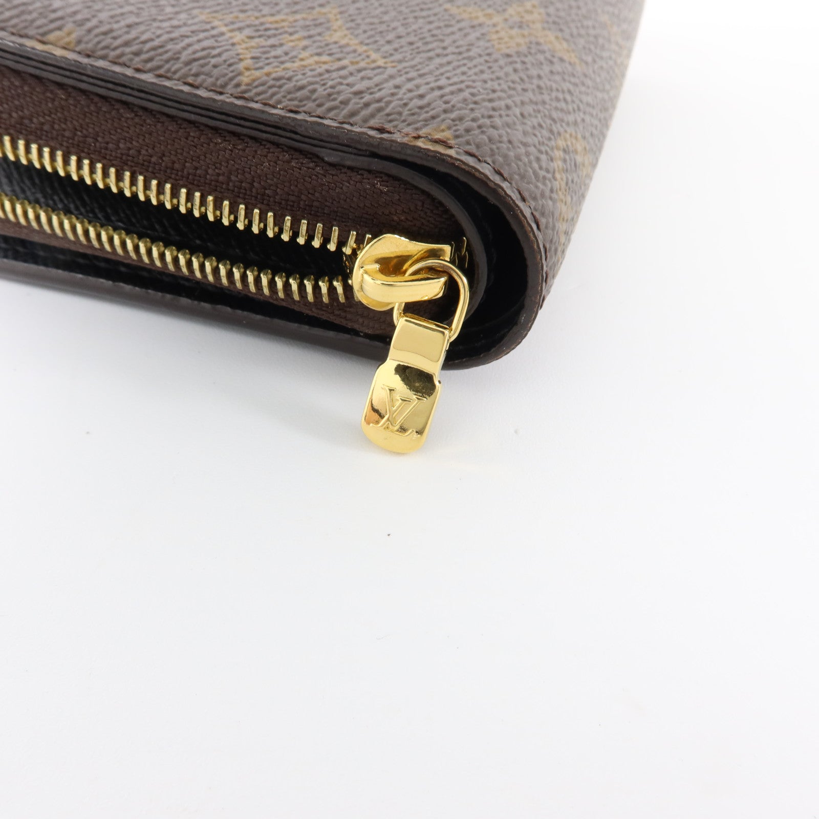 LOUIS VUITTON Monogram Reverse Lou Wallet金扣錢包