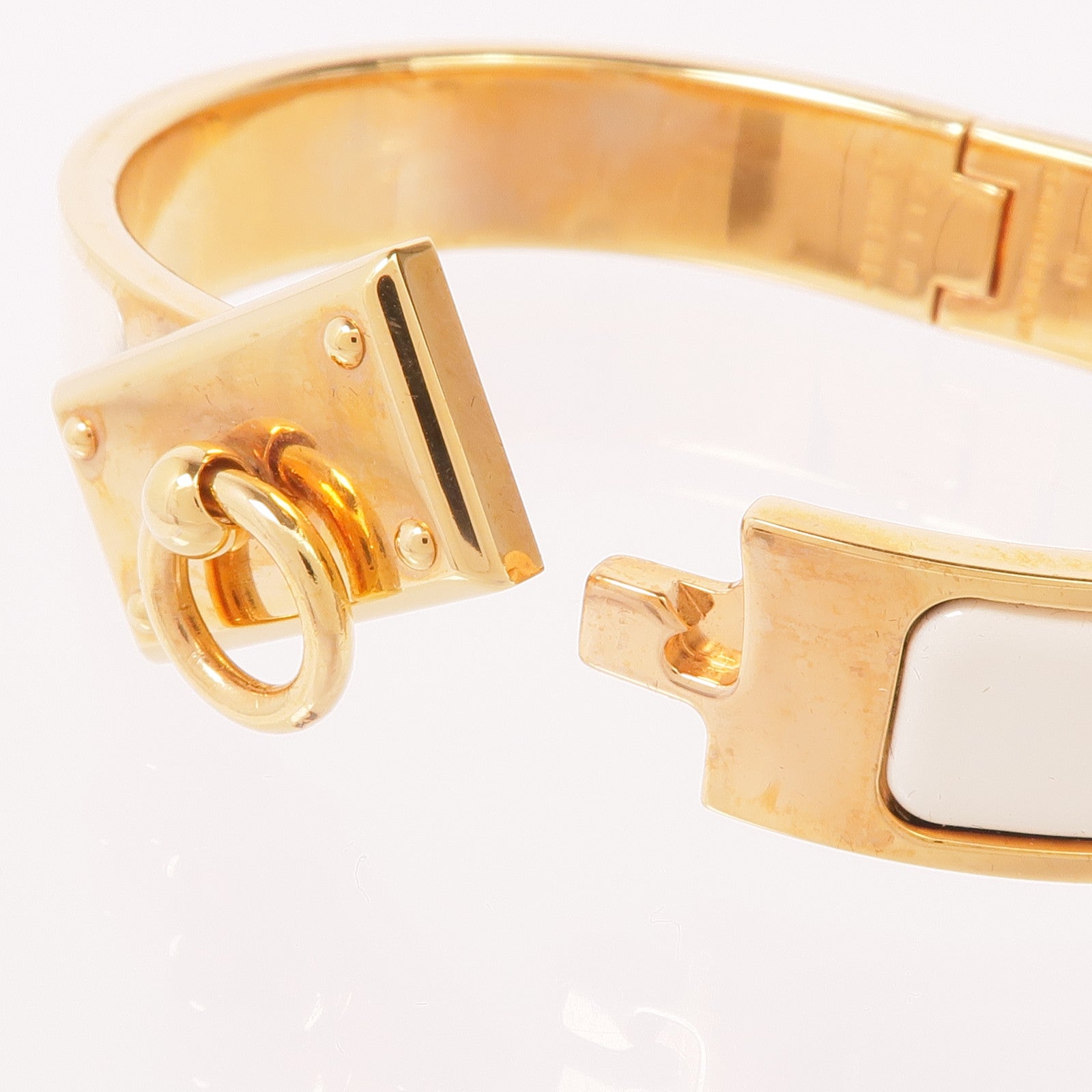 HERMES 琺瑯/金屬Clic Anneau Bracelet手鐲