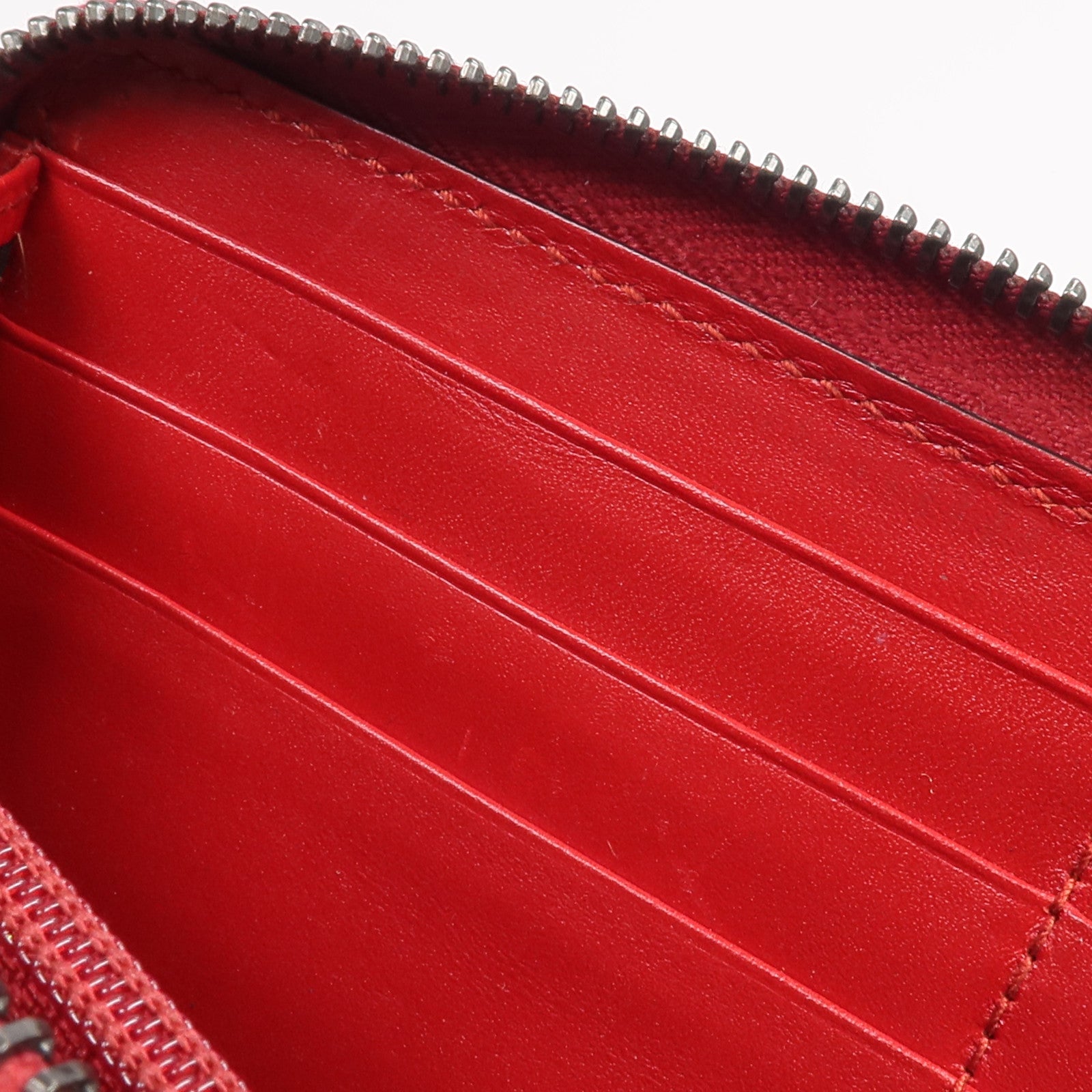 GUCCI 【激減優惠】牛皮皮革Zipper Long Wallet銀扣長錢包
