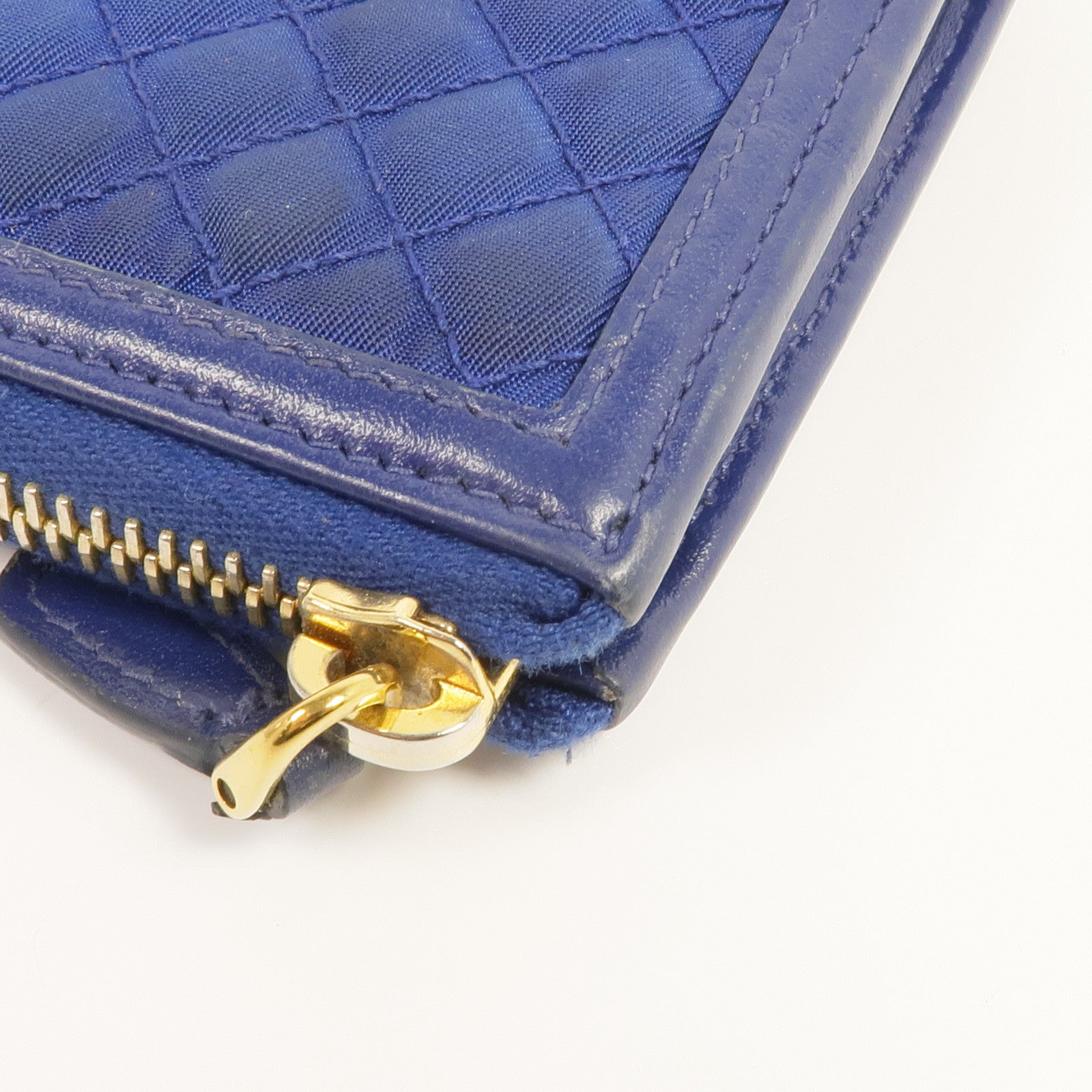 PRADA 尼龍Long Wallet金扣長錢包