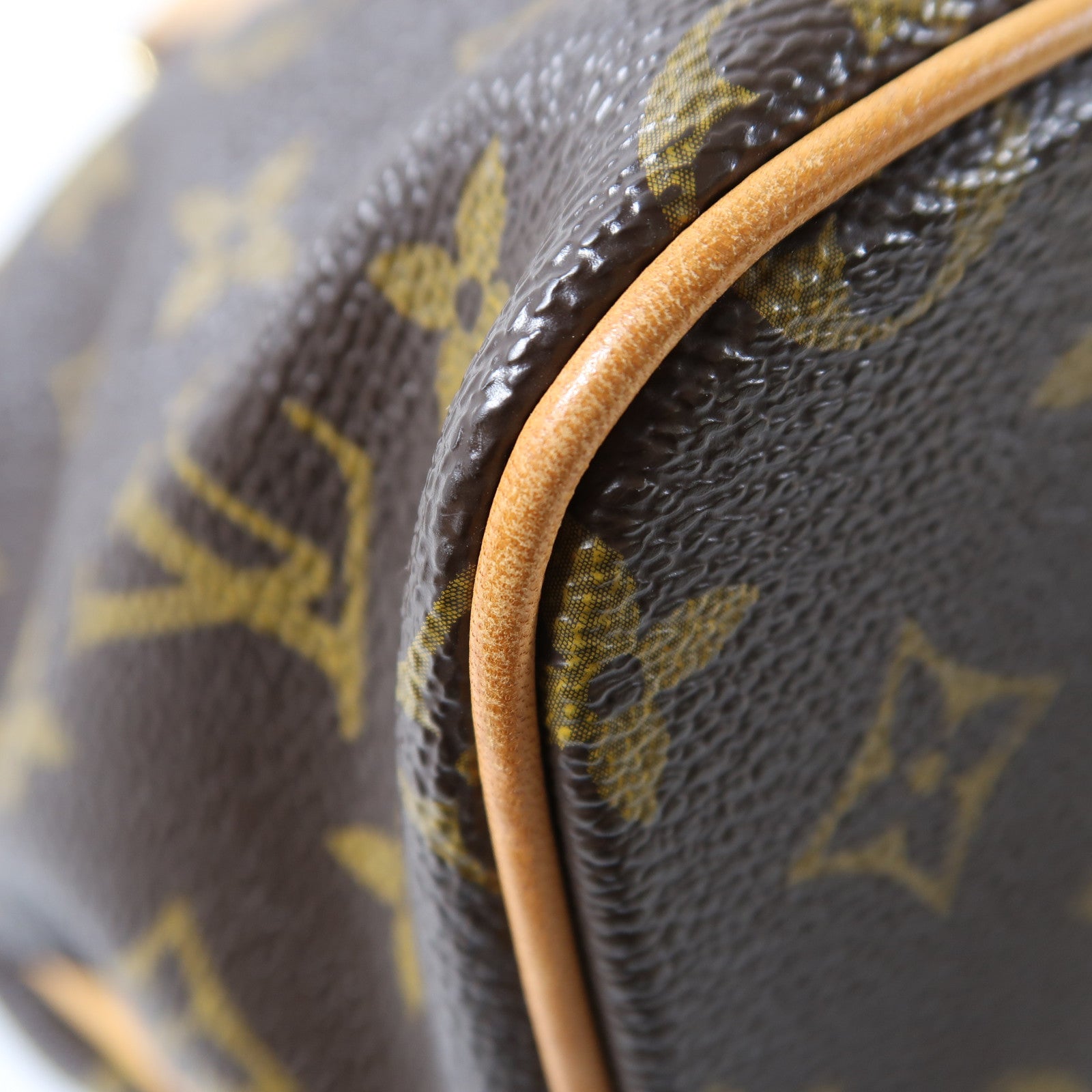 LOUIS VUITTON Monogram Palermo PM金扣手挽肩背兩用袋啡色