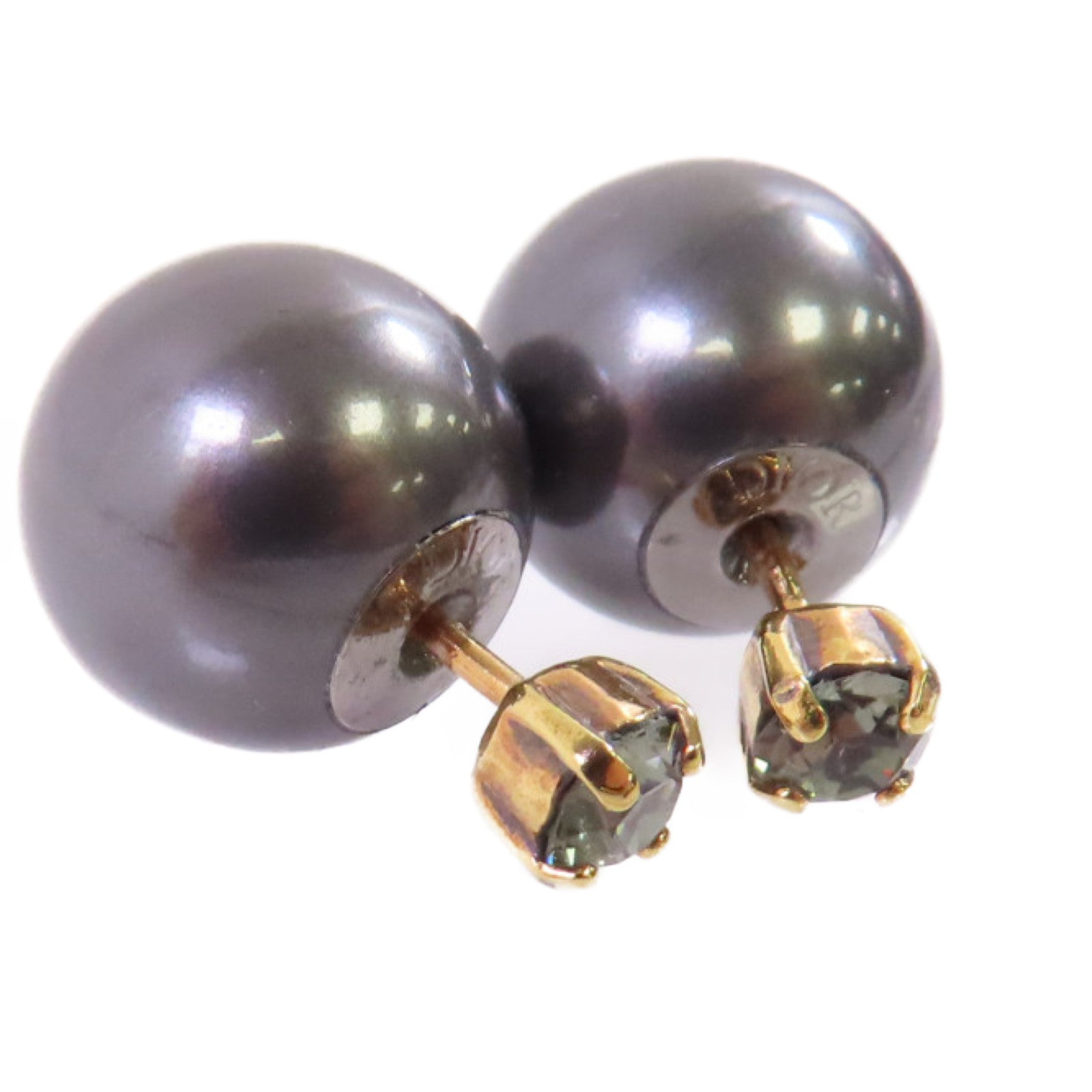 Dior 金屬/仿珍珠Earrings耳環黑色/綠色/金色