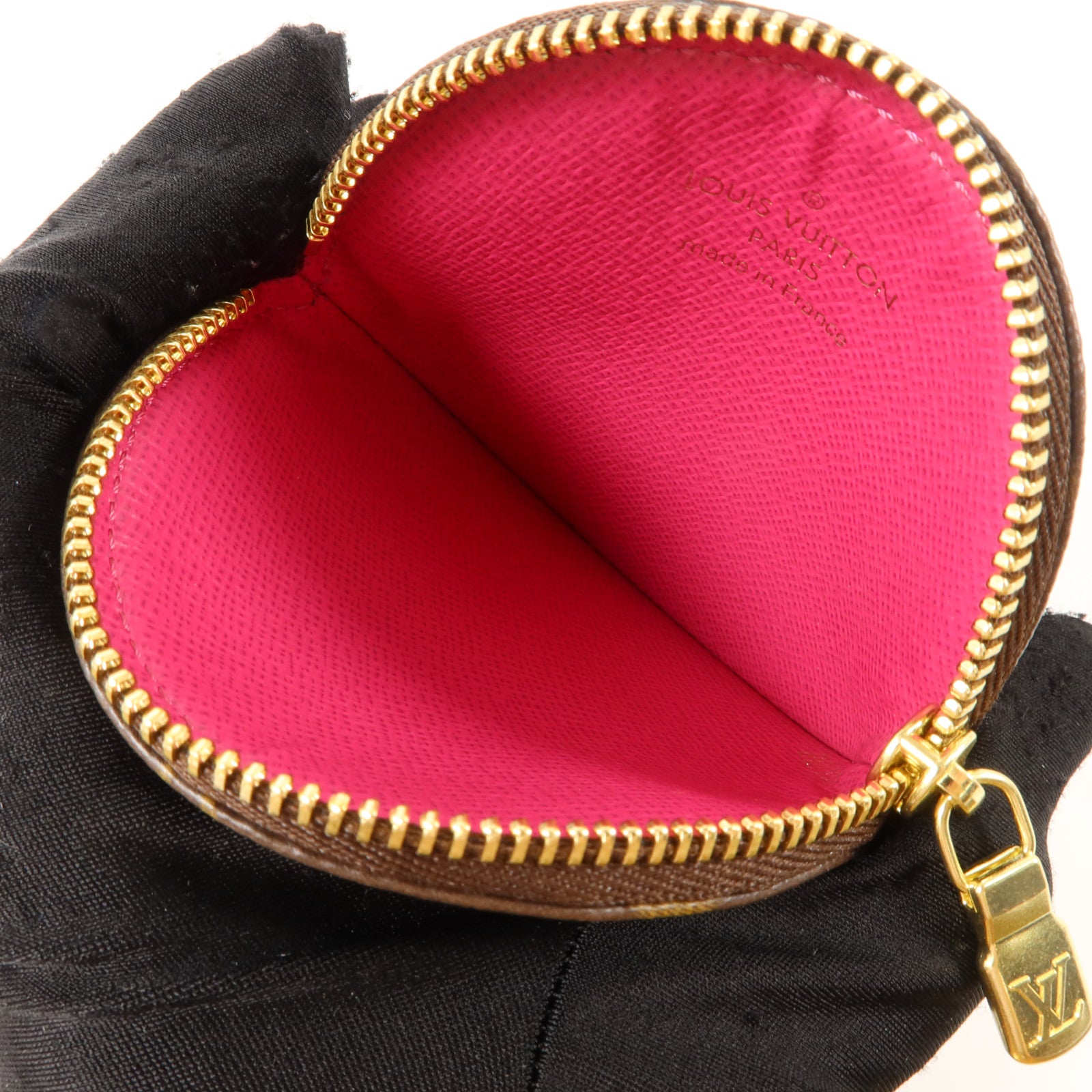 LOUIS VUITTON Monogram Port Monnaie Round金扣零錢包