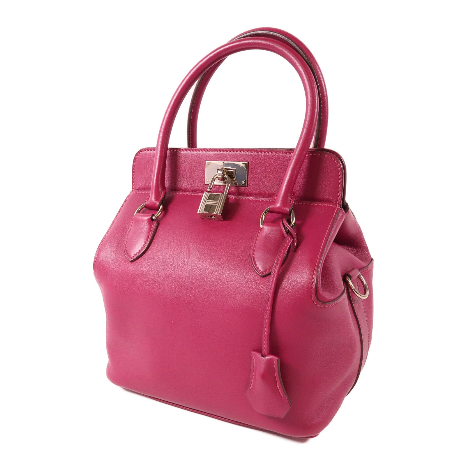 HERMES Evercolor皮革Tool Box 20手挽肩背兩用袋L3 Rose Purple