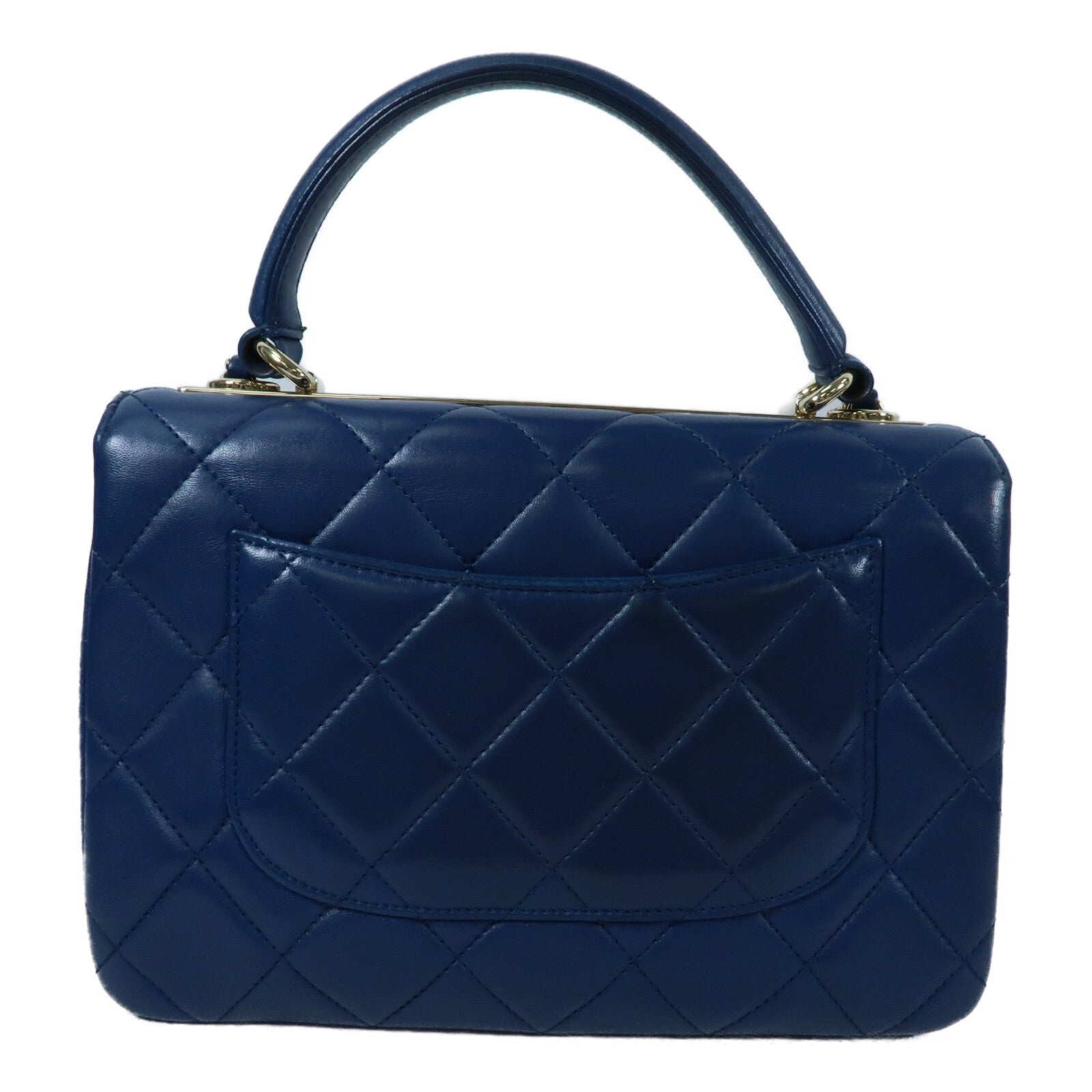 CHANEL 羊皮皮革Trendy CC金扣鏈帶手挽肩背兩用袋