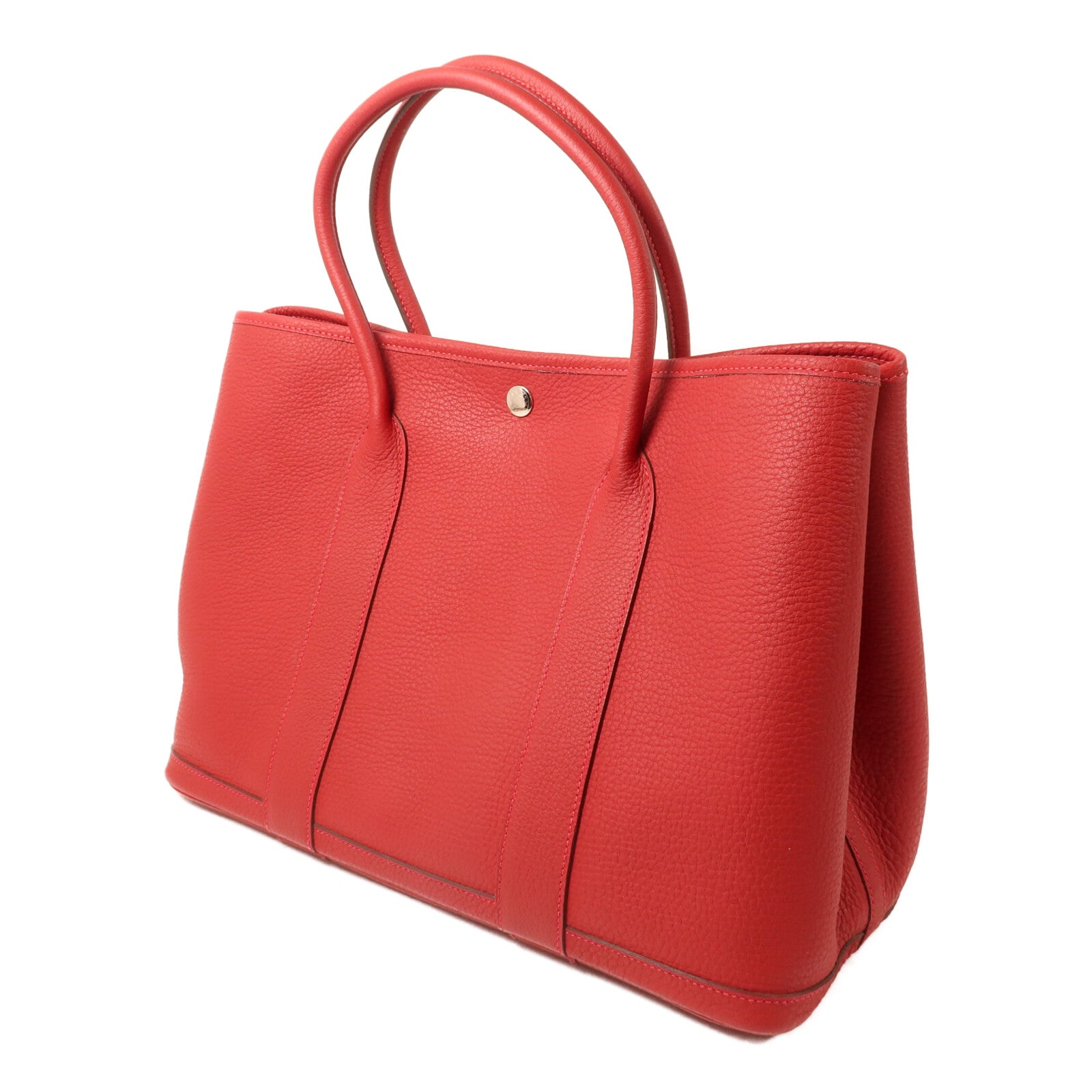 HERMES Negonda皮革Garden Party PM手挽袋Rouge Piment