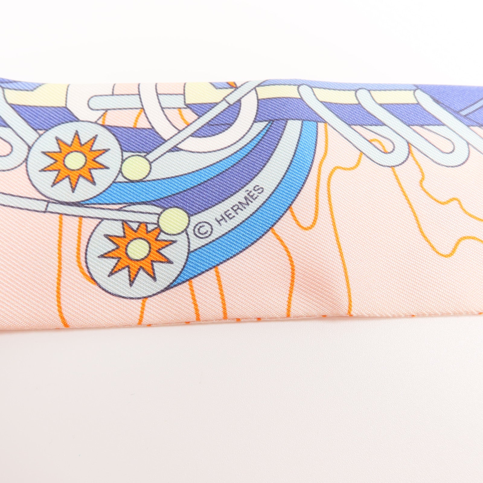 HERMES 絲質Twilly絲巾