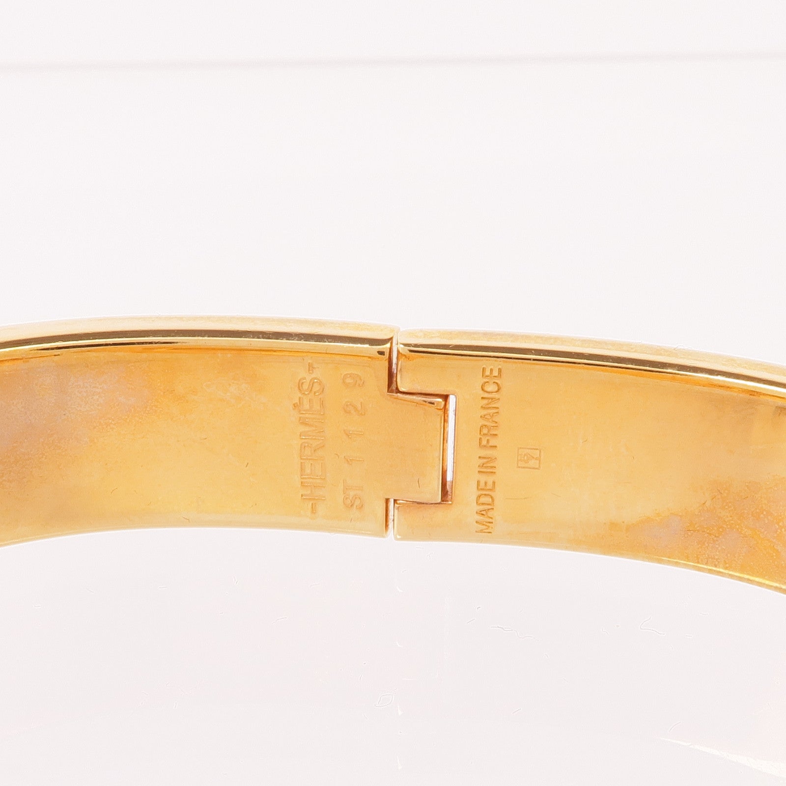 HERMES 琺瑯/金屬Clic Anneau Bracelet手鐲