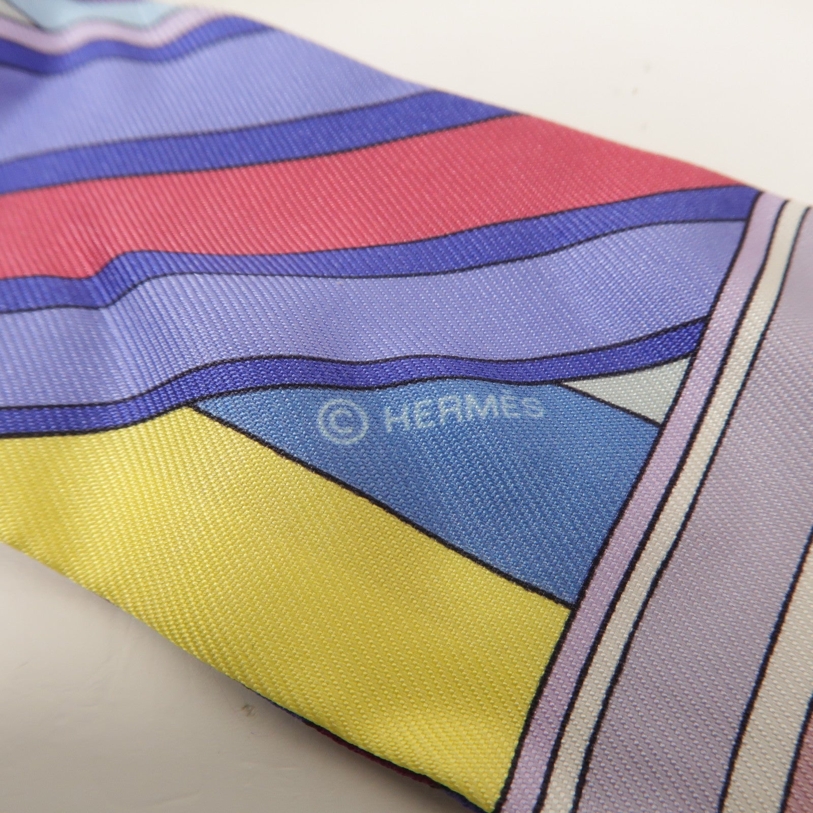 HERMES 絲質Twilly絲巾