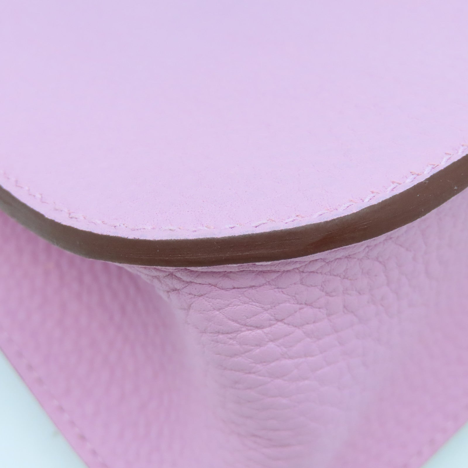 HERMES Clemence皮革Halzan 25銀扣手挽肩背兩用袋Mauve Sylvestre錦葵紫色