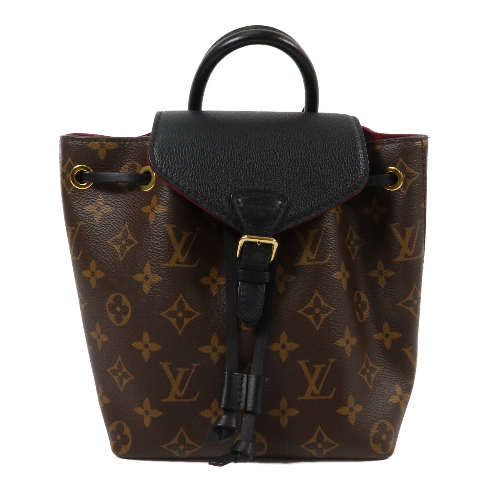 LOUIS VUITTON Monogram Montsouris BB金扣背包