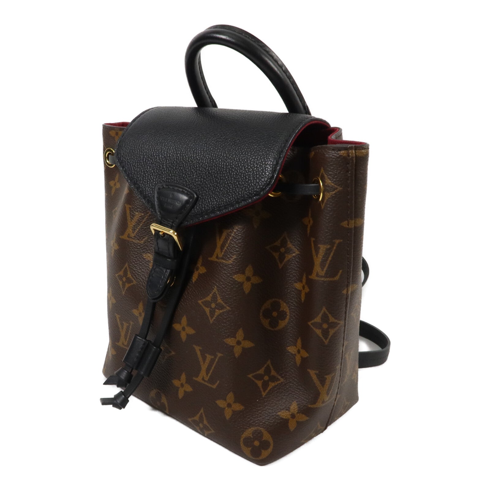 LOUIS VUITTON Monogram Montsouris BB金扣背包