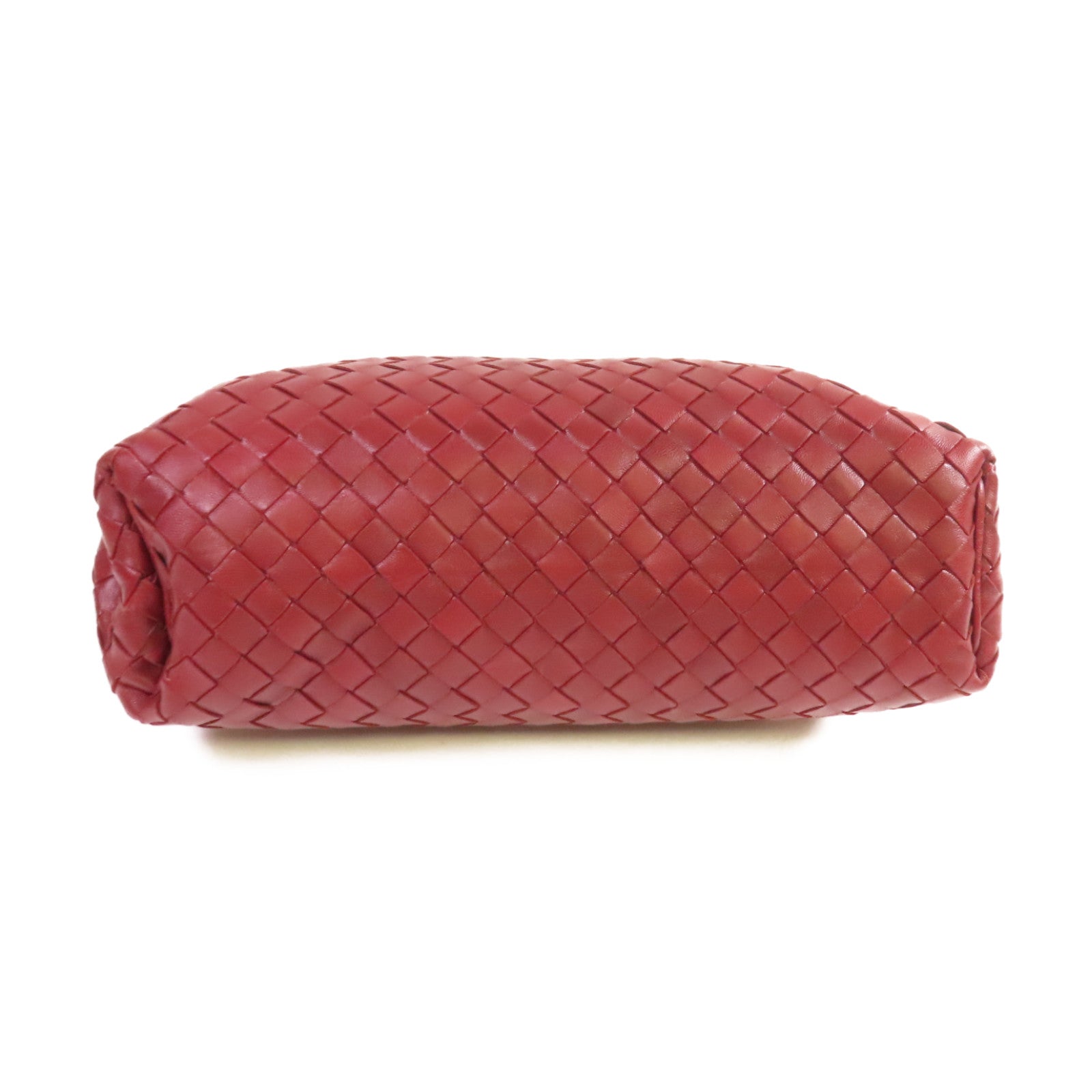 BOTTEGA VENETA 織紋皮革Clutch Bag手拿包酒紅色