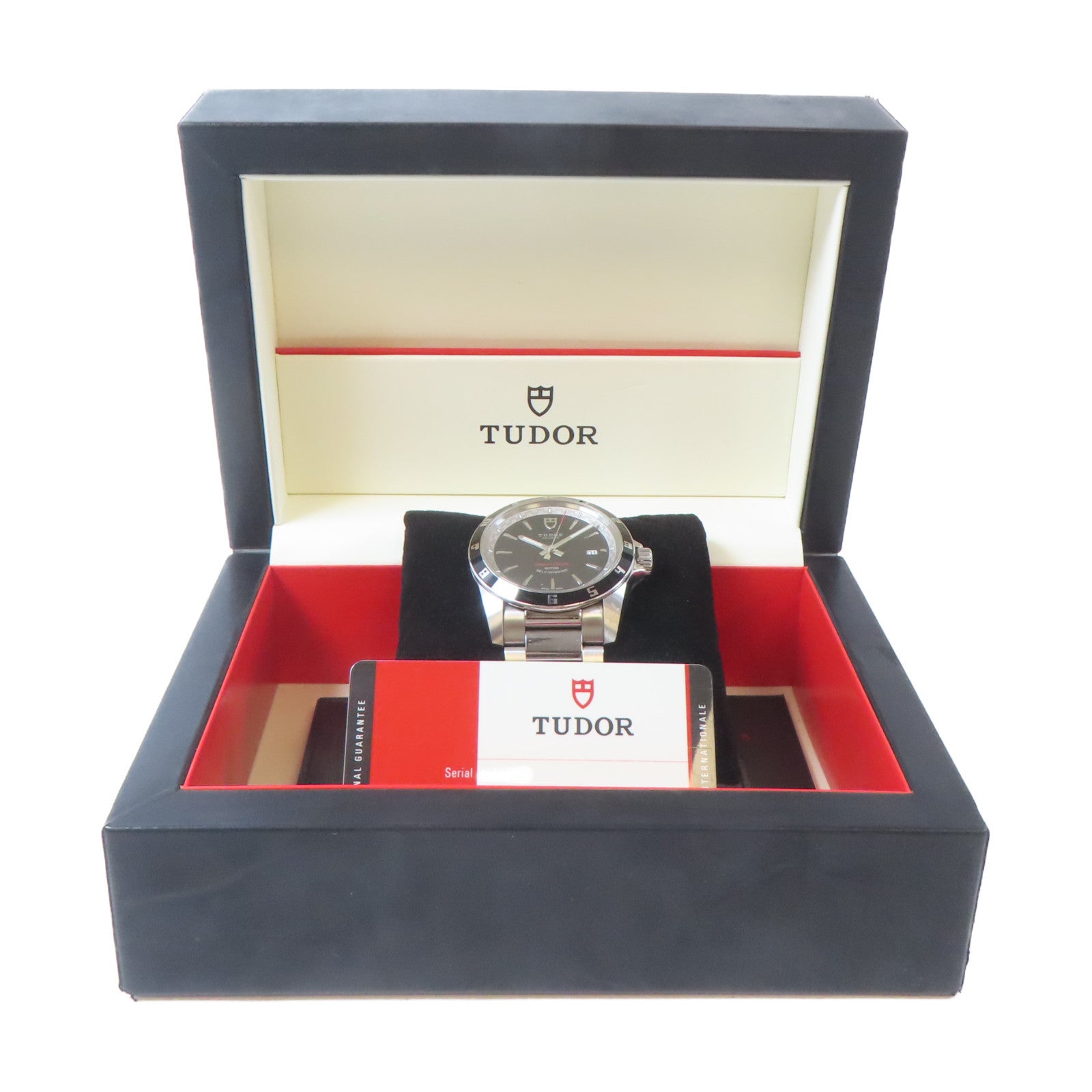 TUDOR Grantour Date不鏽鋼手錶自動機芯黑色#17cm