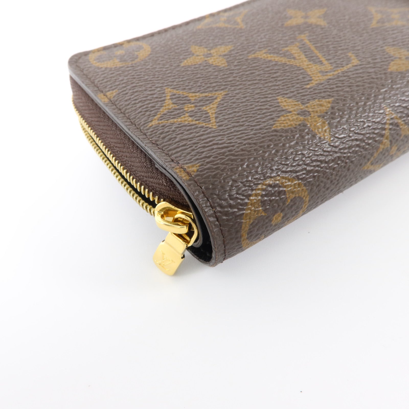 LOUIS VUITTON Monogram Reverse Lou Wallet金扣錢包
