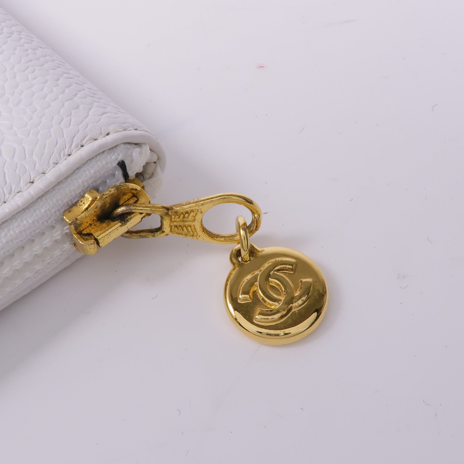 CHANEL 牛皮皮革Long Wallet金扣長錢包