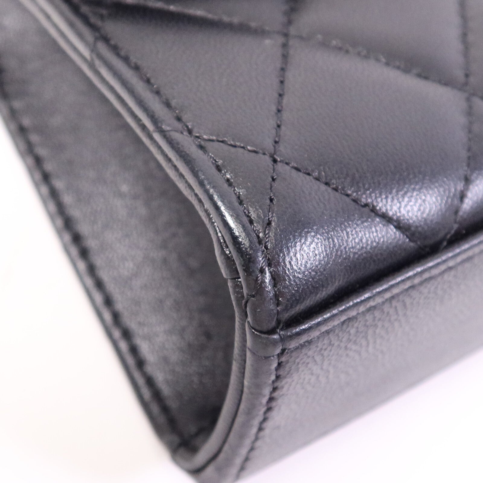 CHANEL 羊皮皮革Mini Flap Bag With Top Handle金扣手挽肩背兩用袋