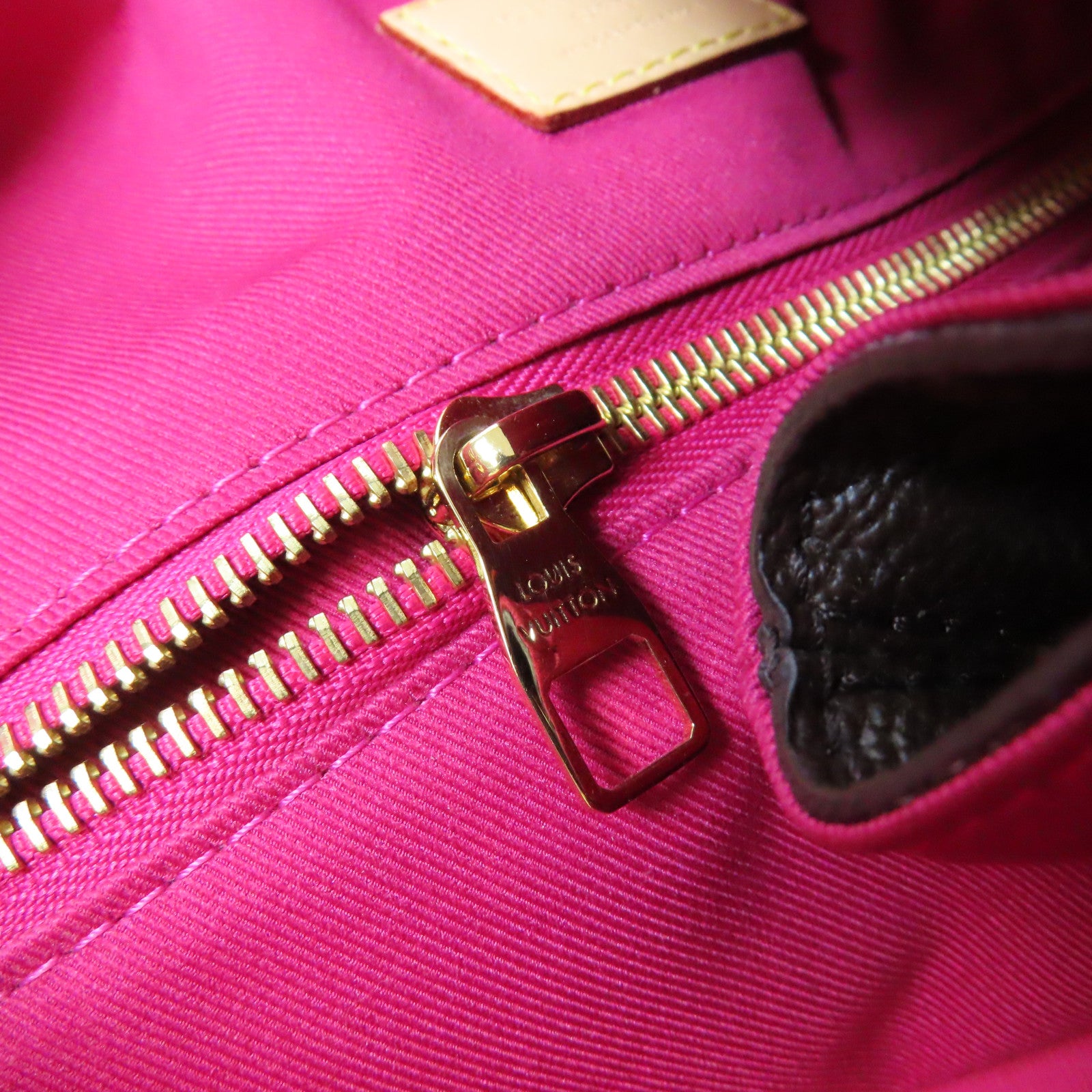 LOUIS VUITTON Monogram Delightful MM金扣肩背袋啡色