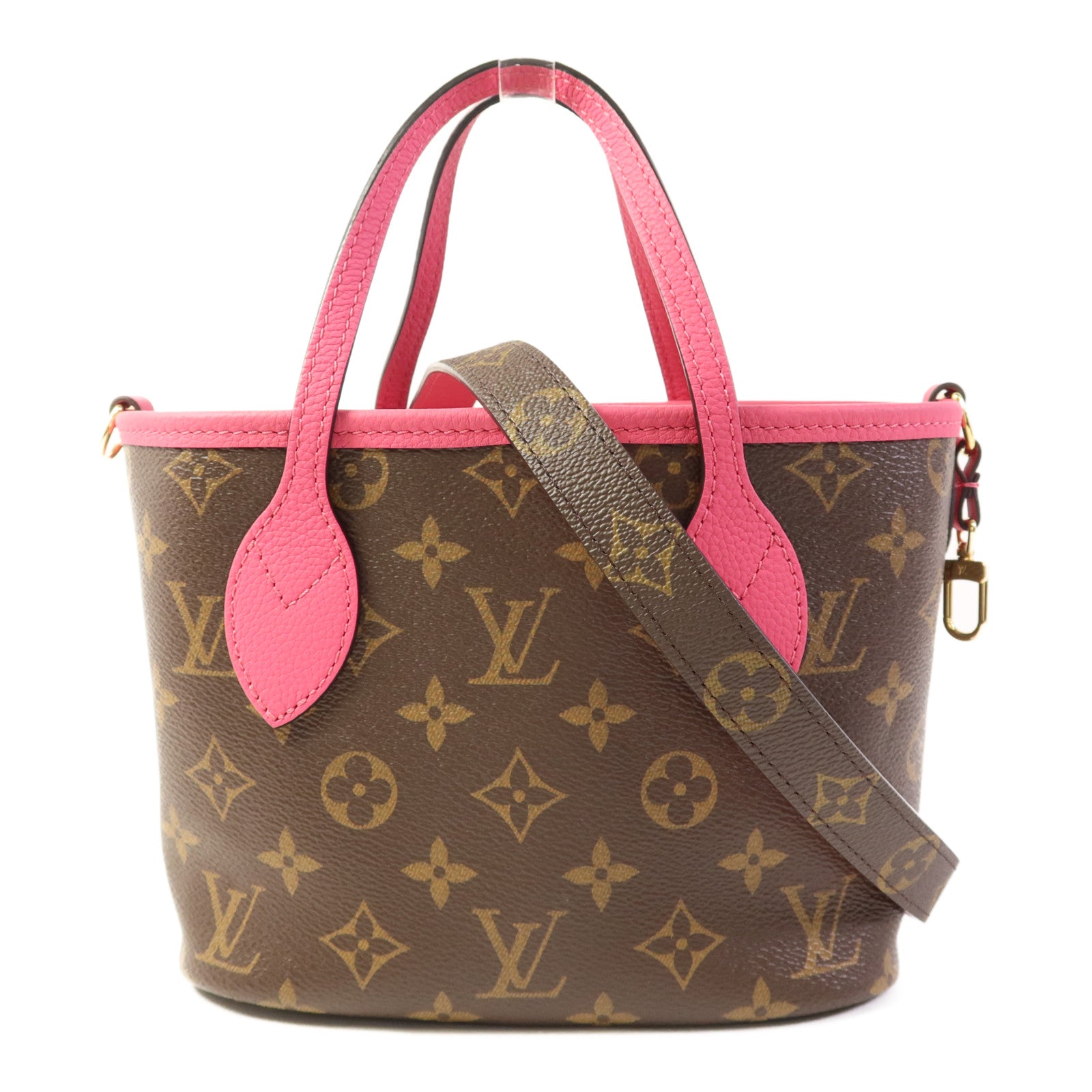 LOUIS VUITTON Monogram Neverfull Bandouliere Inside Out BB金扣手挽肩背兩用袋