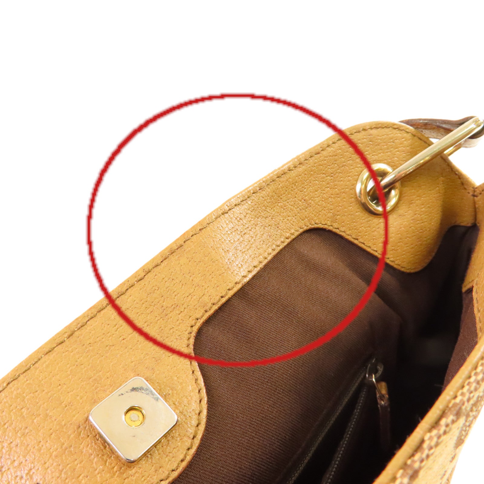GUCCI GG帆布GG Tote Bag金扣肩背袋啡色