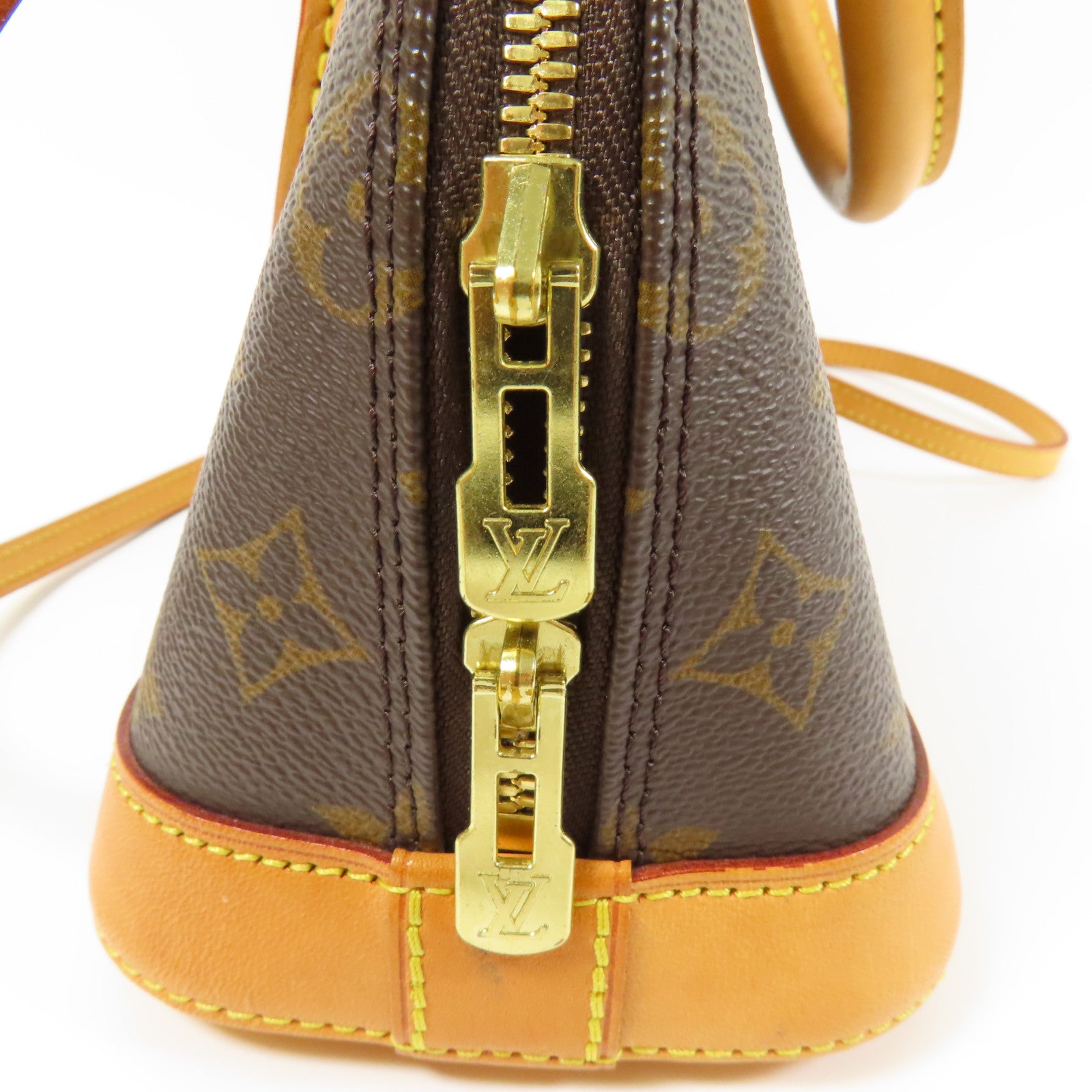 LOUIS VUITTON LV GHW Alma BB 2 Way Shoulder Bag Handbag 53152 Monogram Brown