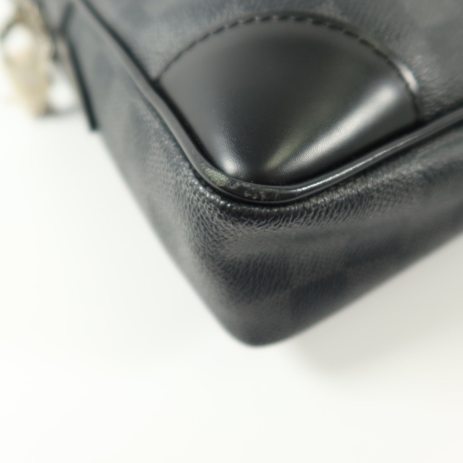 LOUIS VUITTON Damier Graphite Damier Graphite銀扣公事包