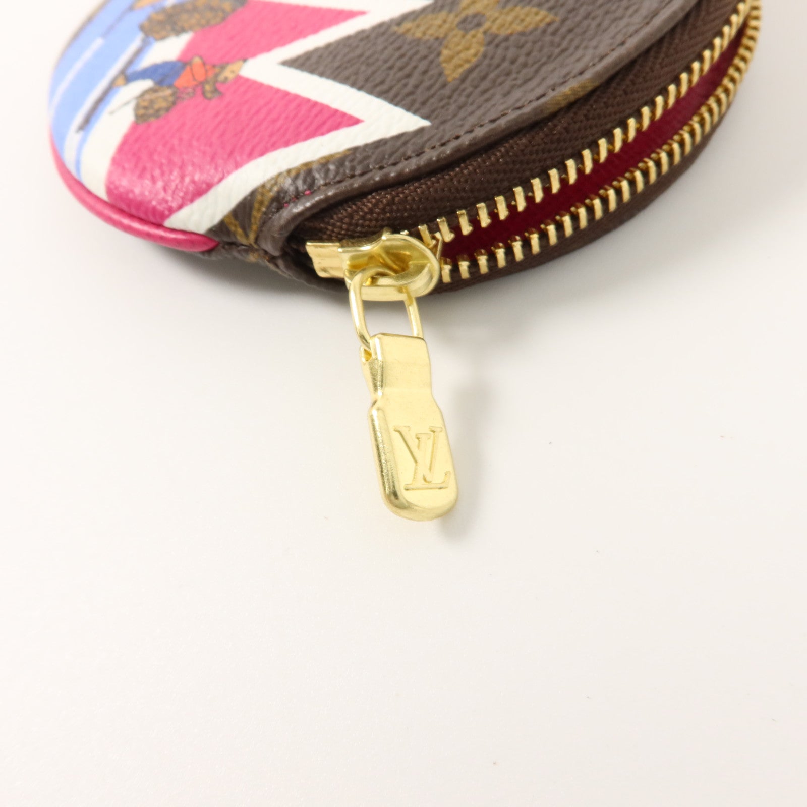 LOUIS VUITTON Monogram Port Monnaie Round金扣零錢包