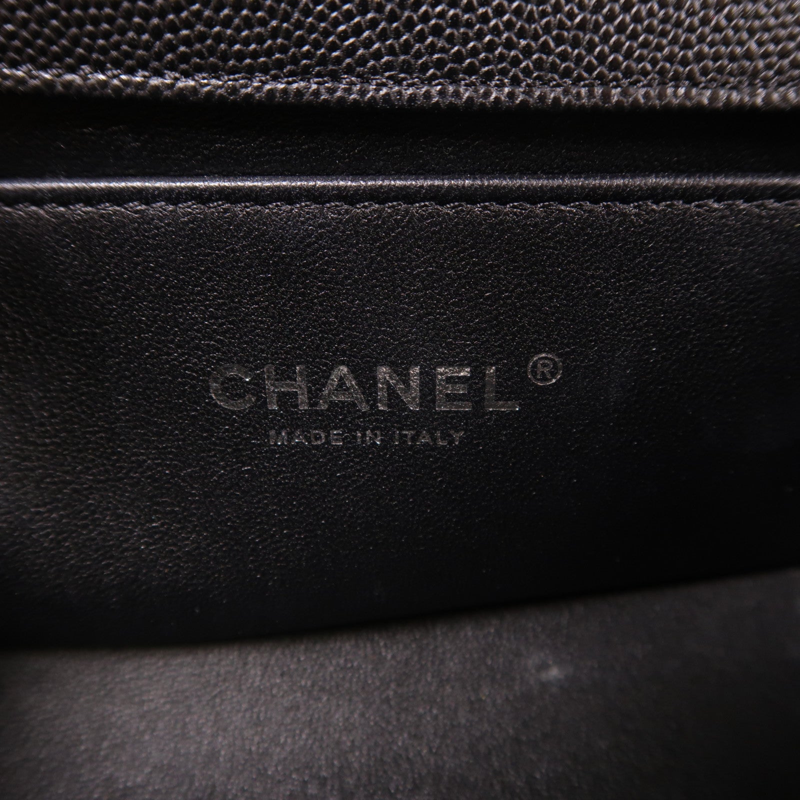 CHANEL CC SHW Boy 20 Chain Shoulder Bag Calfskin Leather Black