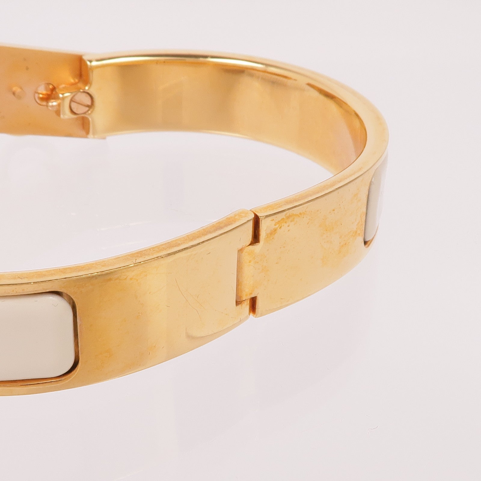 HERMES 琺瑯/金屬Clic Anneau Bracelet手鐲