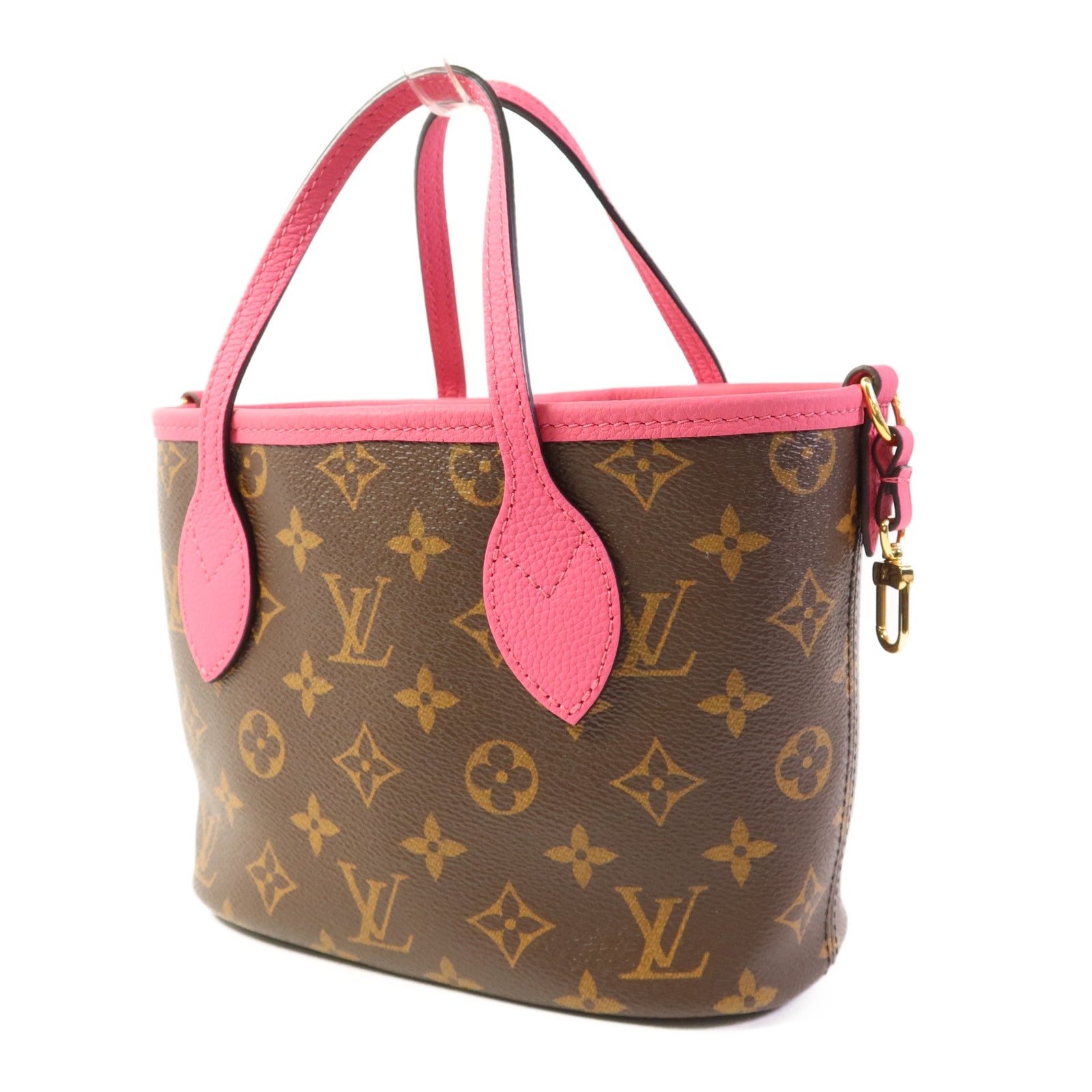 LOUIS VUITTON Monogram Neverfull Bandouliere Inside Out BB金扣手挽肩背兩用袋