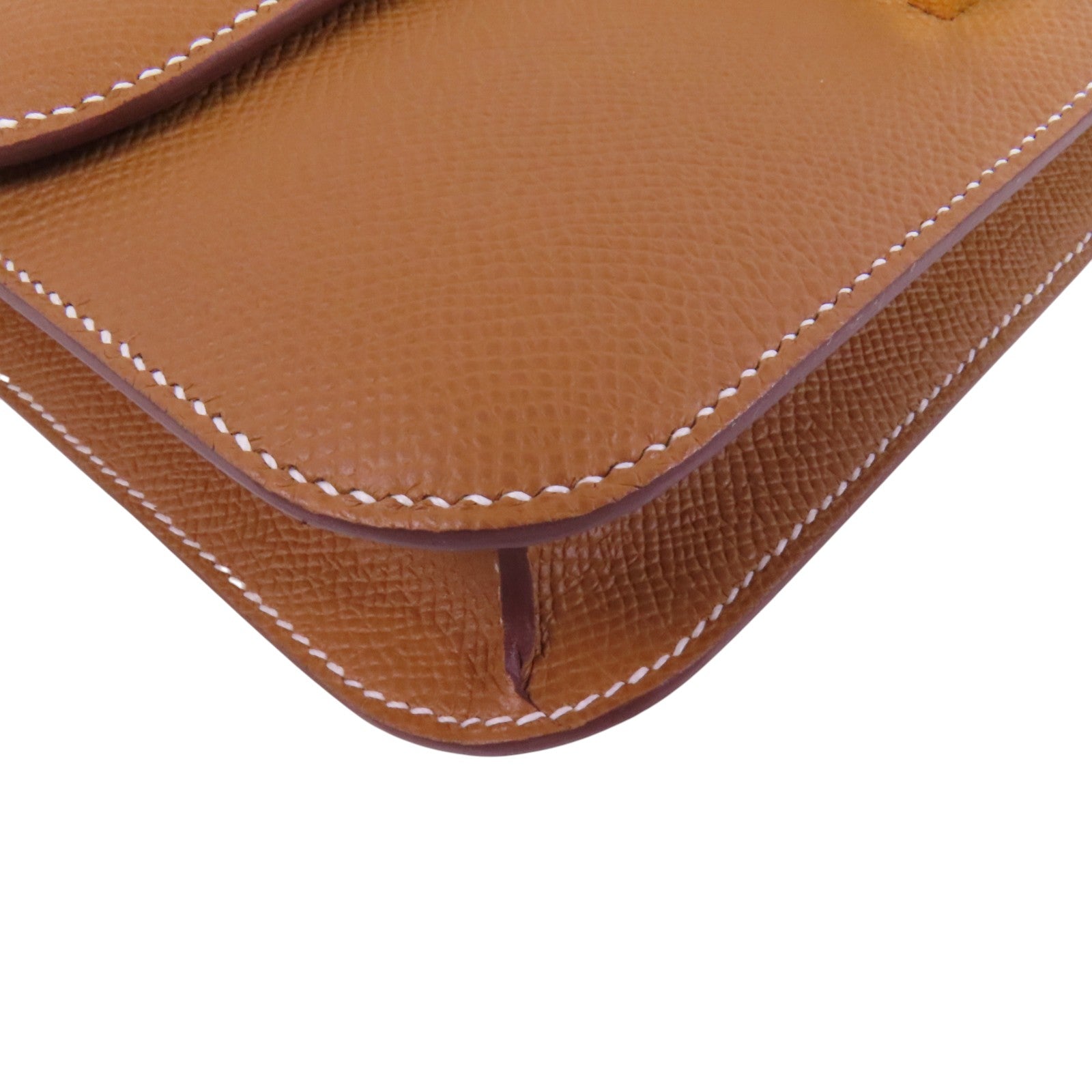 HERMES Epsom皮革Constance Elan金扣肩背袋