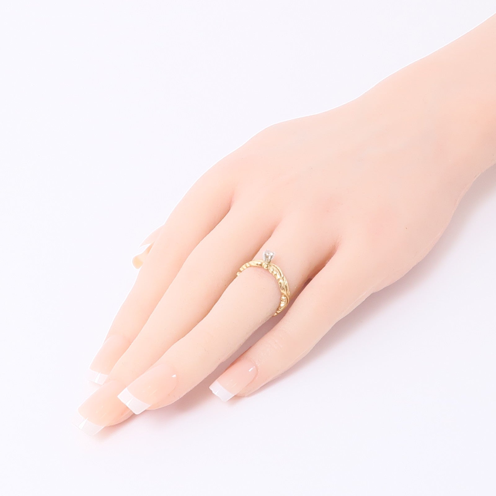 JEWELRY Diamond Ring 14K Yellow Gold US#5.25