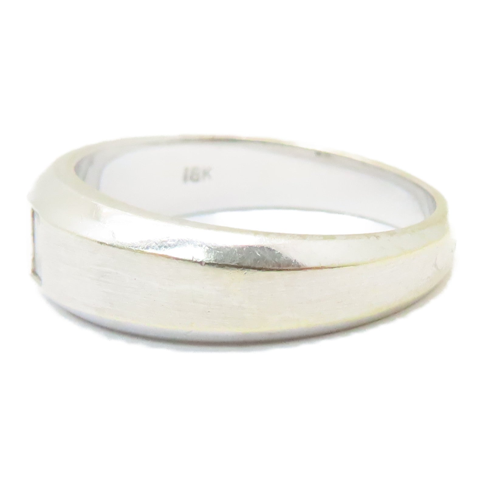 JEWELRY 【激減優惠】18K白金Diamond Ring 0.07ct鑽石戒指US#5.5銀色