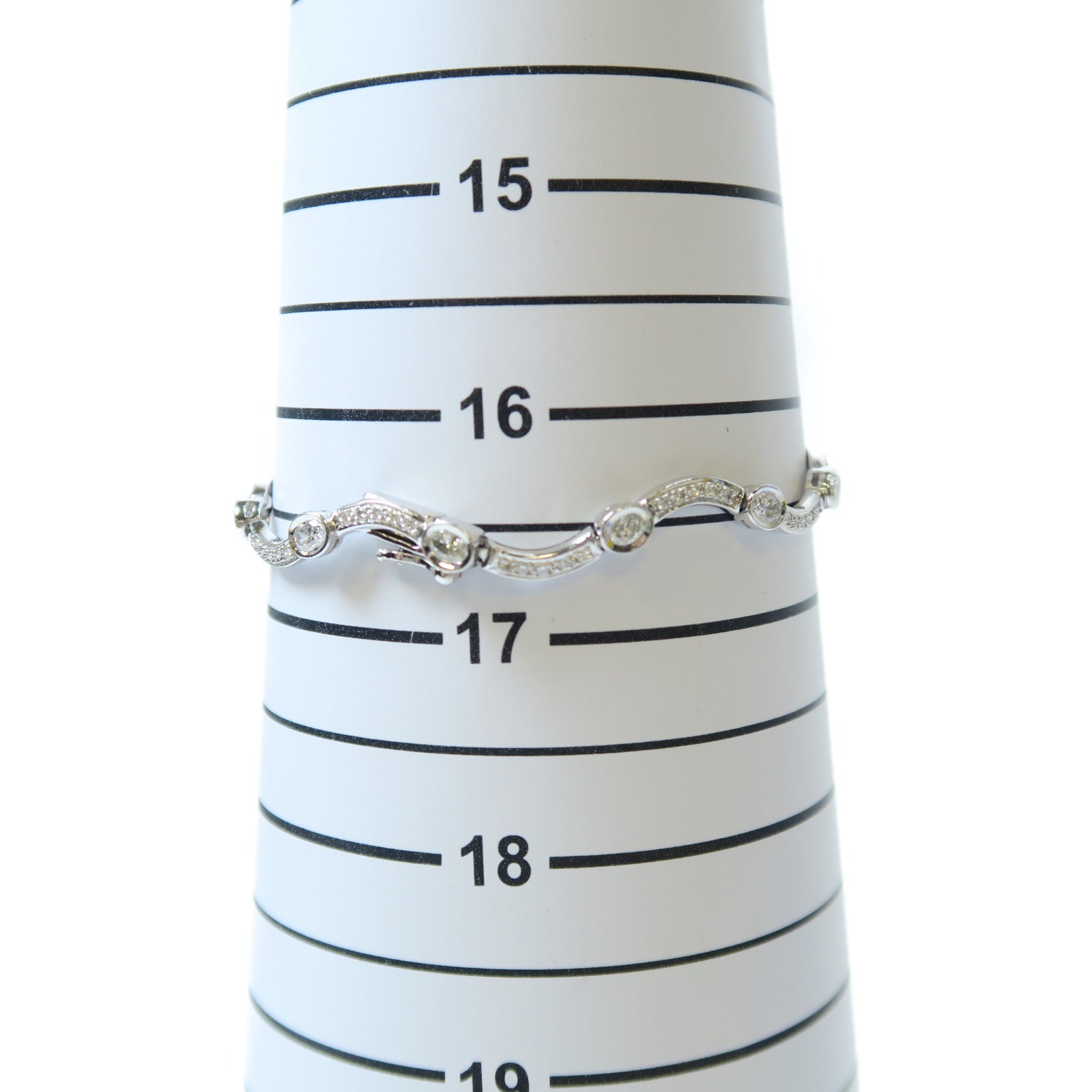JEWELRY **【激減優惠】PT900鉑金Diamond Bracelet2.15ct鑽石手鏈#16.5cm
