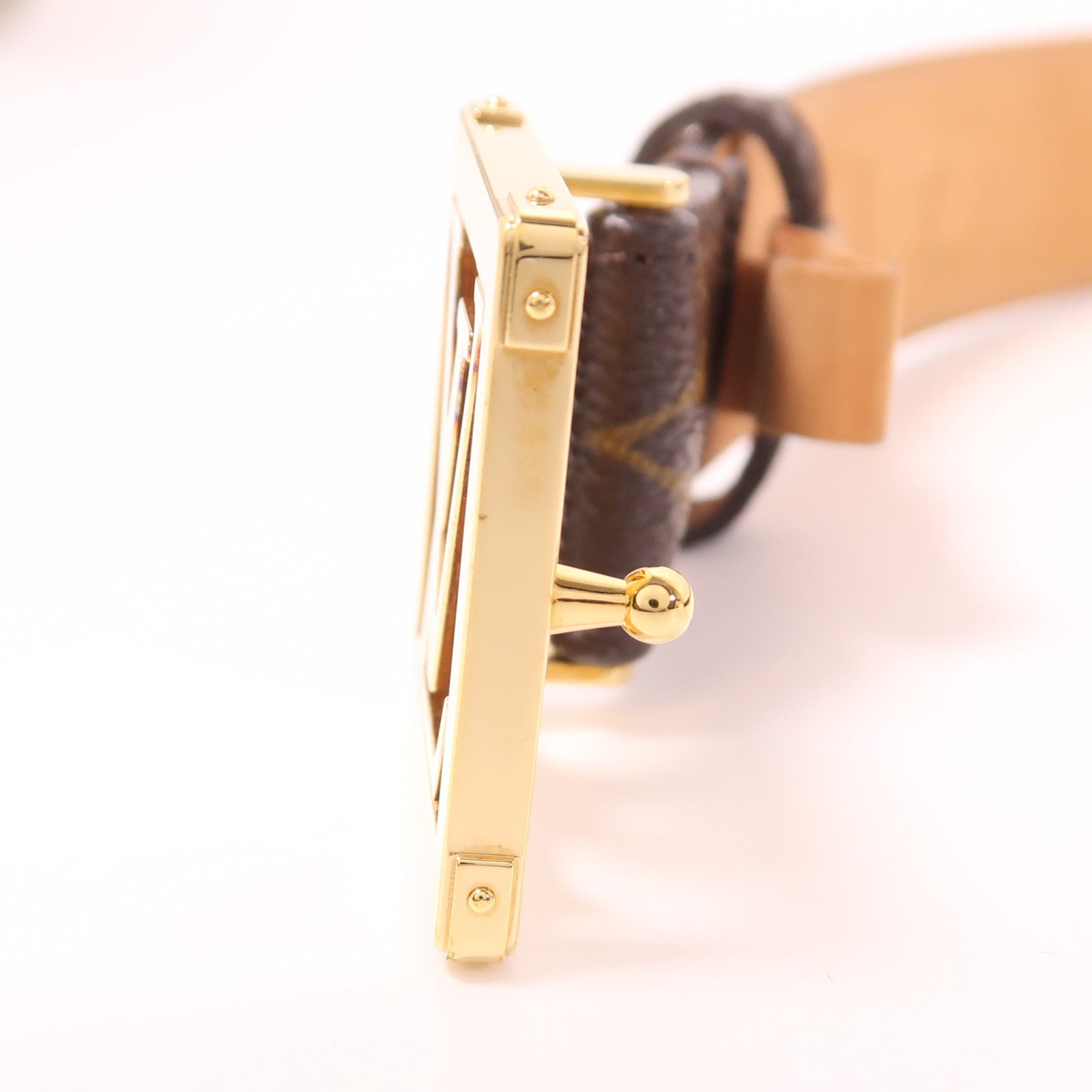 LOUIS VUITTON Monogram Belt金扣皮帶