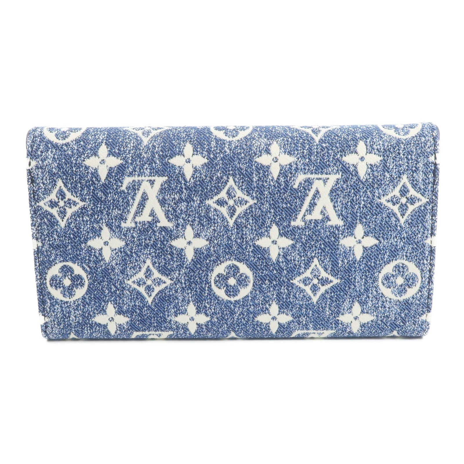 LOUIS VUITTON Monogram Jacquard Denim Sarah Long Wallet長錢包
