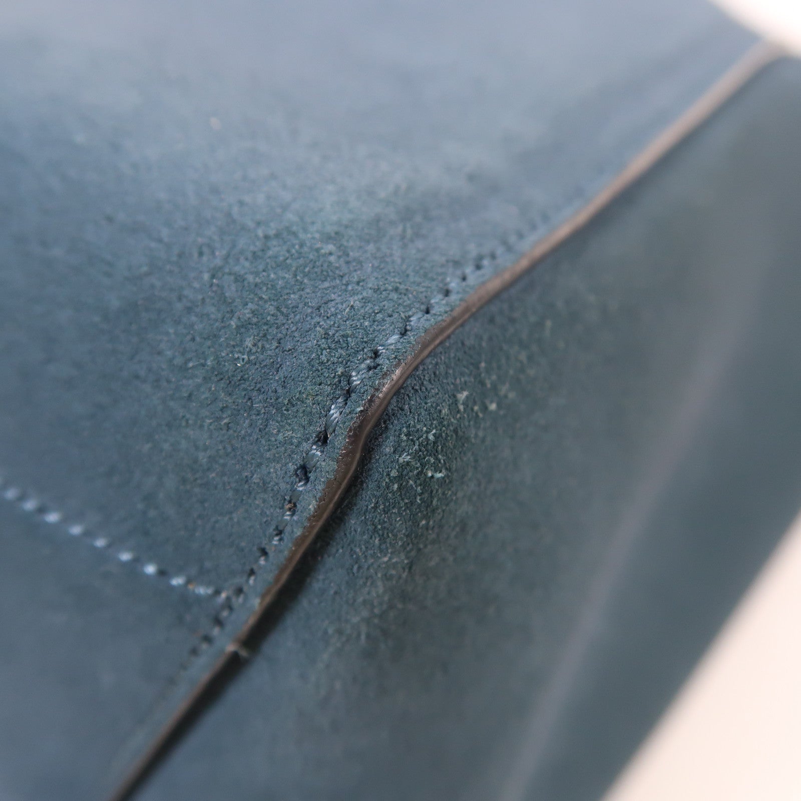 CELINE 皮革Shoulder Bag銀扣肩背袋藍色