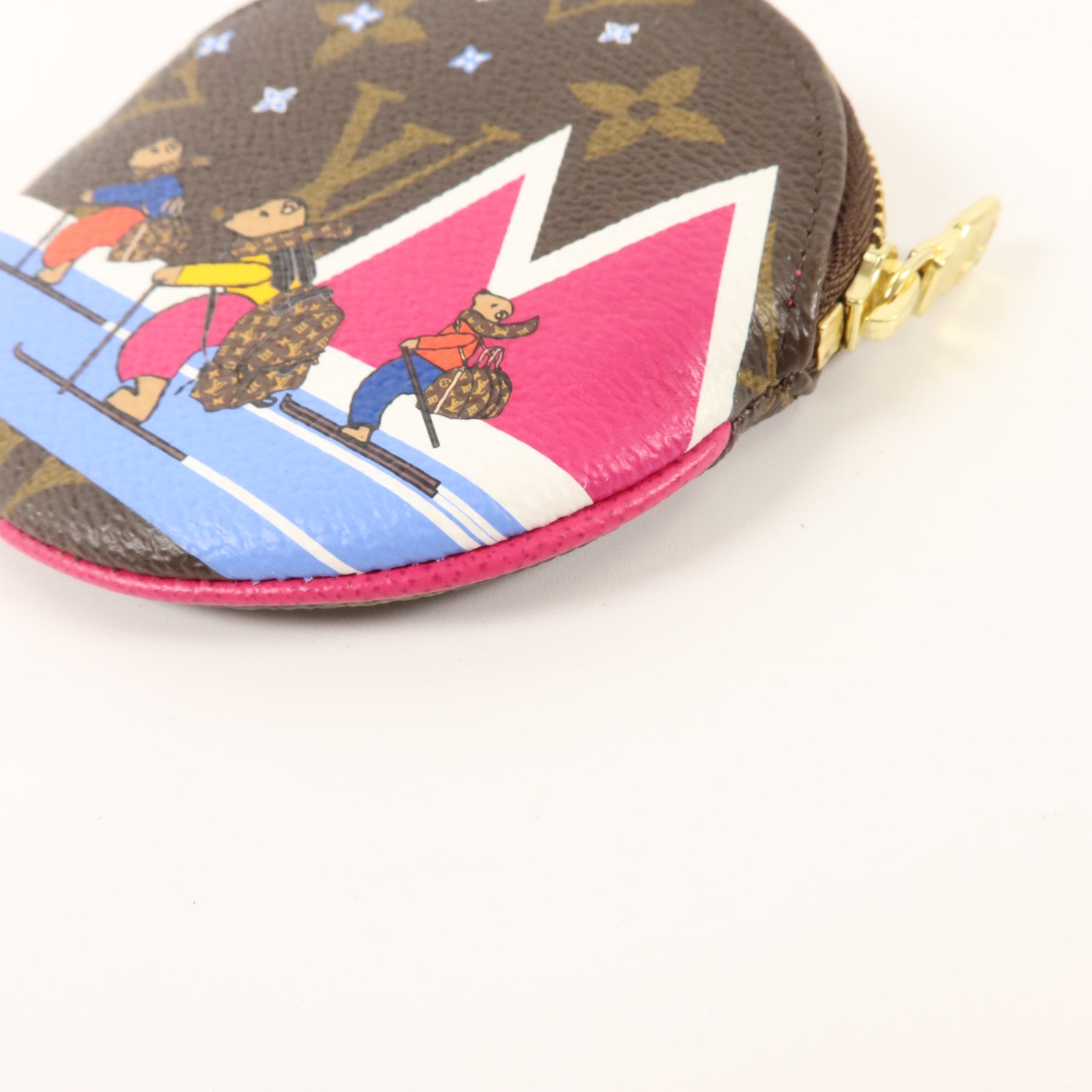 LOUIS VUITTON Monogram Port Monnaie Round金扣零錢包